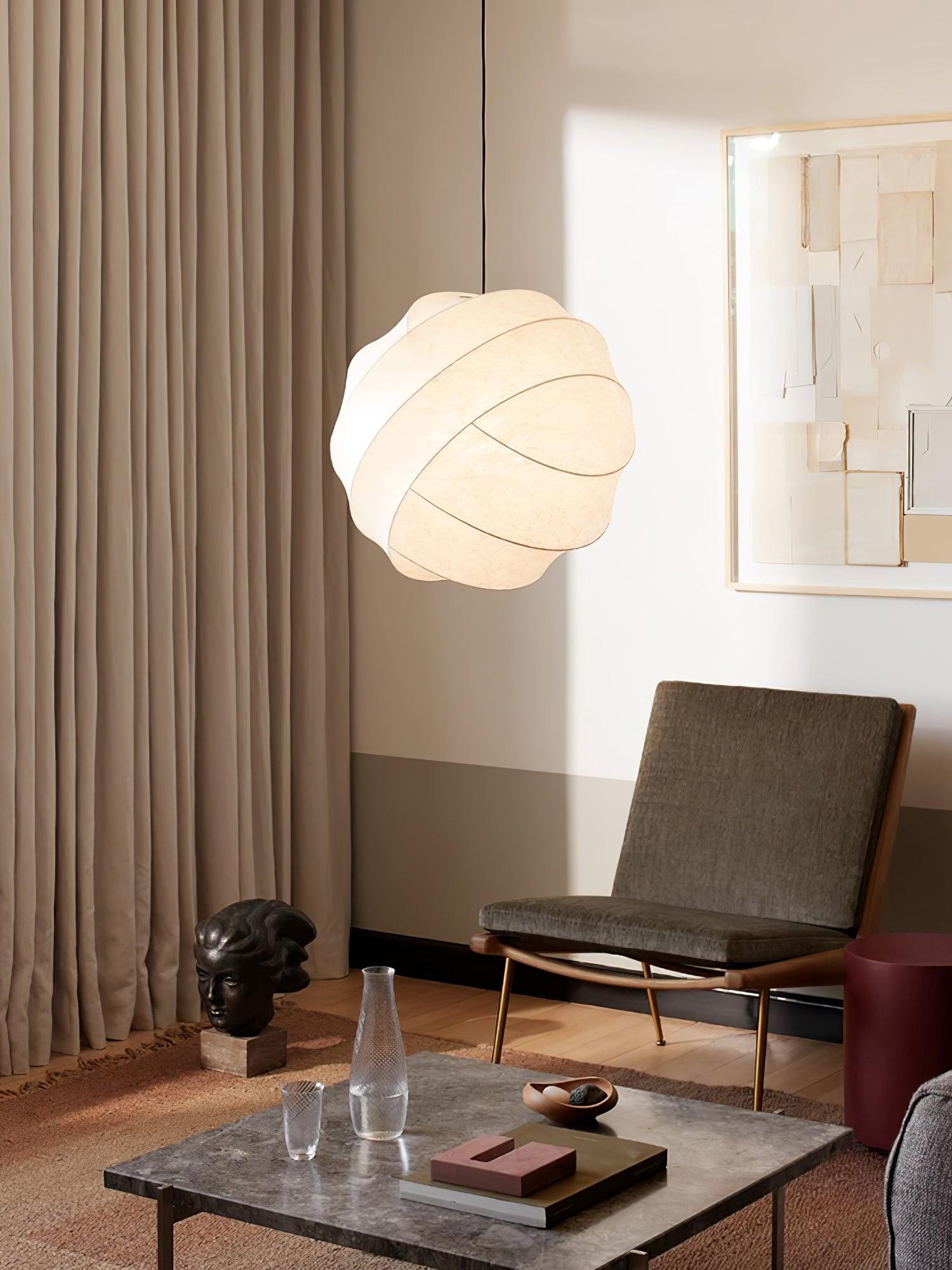 Wabi-Sabi Stijl Fiber Cocoon Hanglamp HL861
