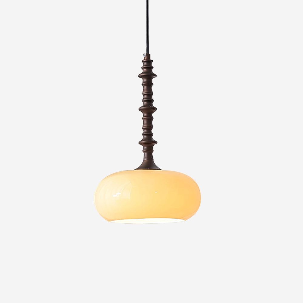 Moderne eenvoudige crèmekleurige gladde kleine hanglamp HL451