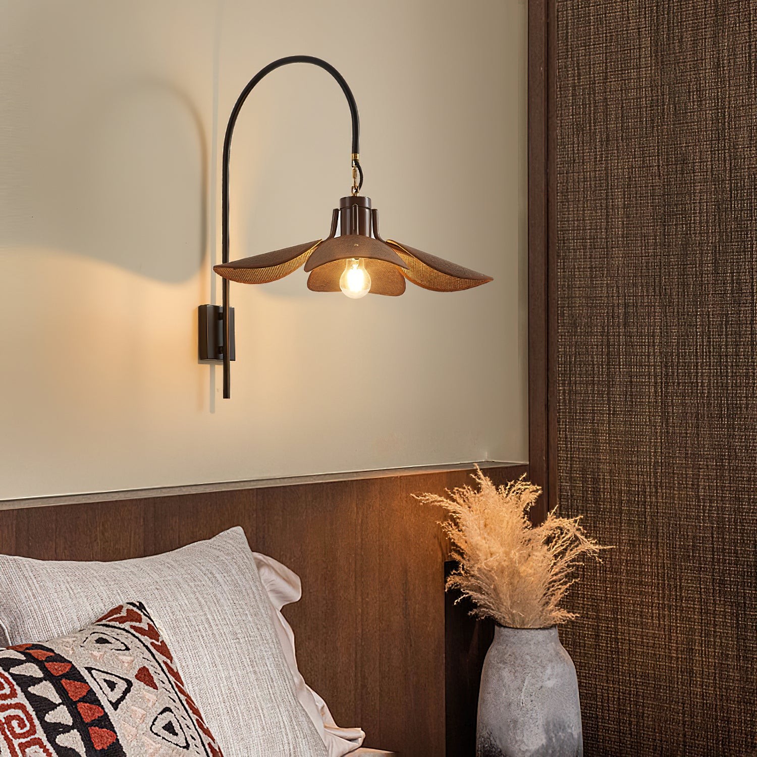 Retro Wabi-Sabi Stijl Petal Bloom Wandlamp HL622