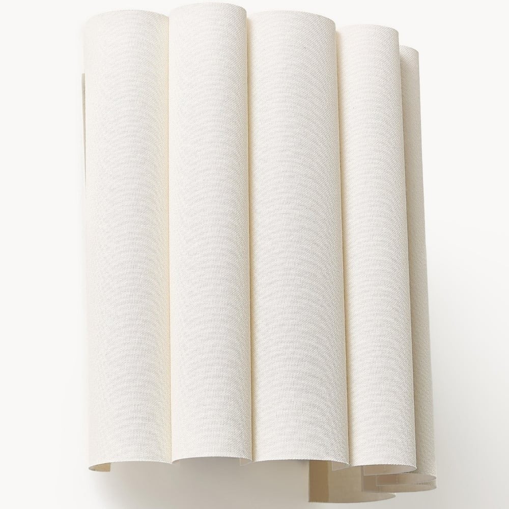 Velura linnen wandlamp met plooien - Zachte, geplooide stof voor sfeerverlichting in slaapkamer of hal HL1992