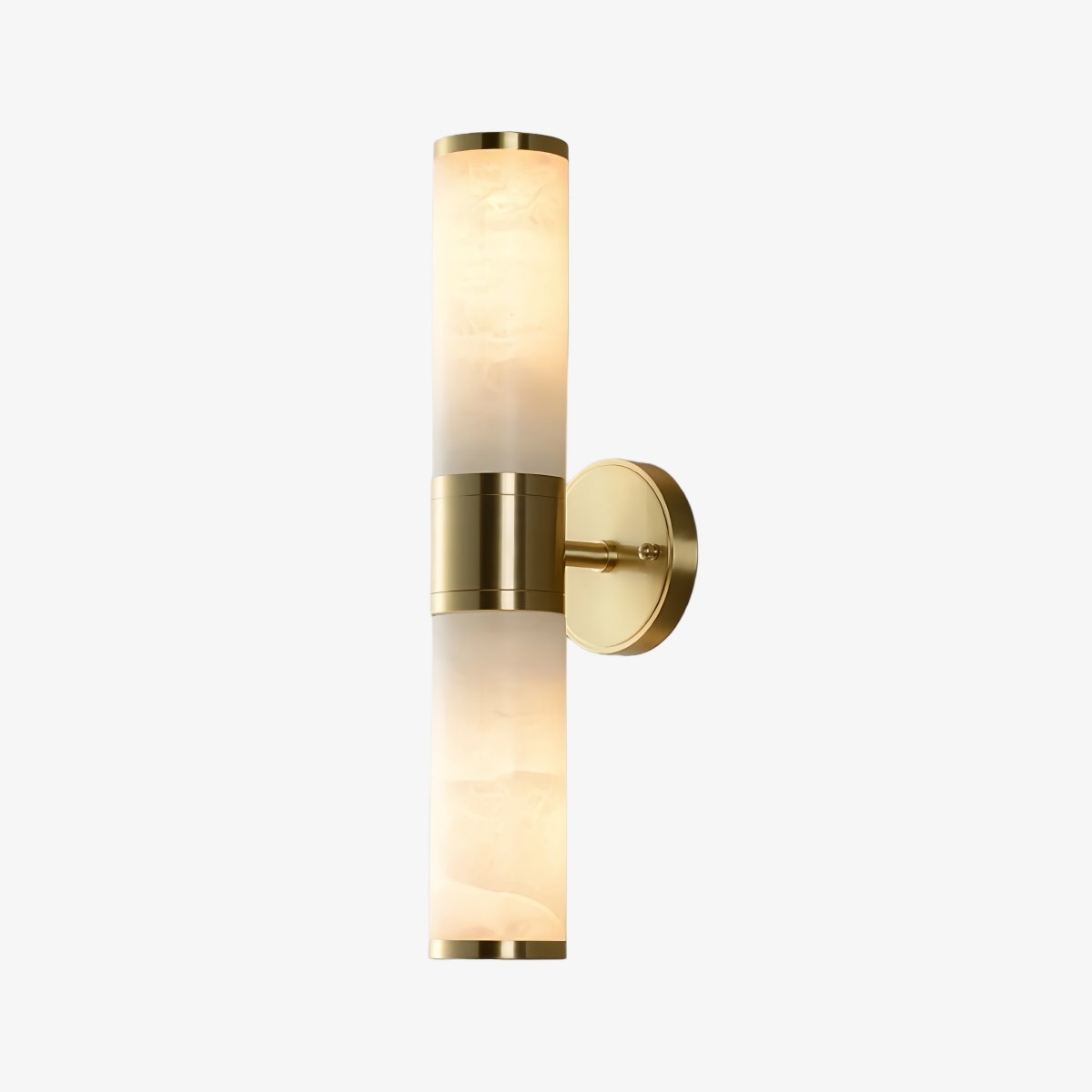 Nexorae Moderne Alabaster Wandlamp Sculpturaal Verticaal Ontwerp voor Woonkamer Slaapkamer Hal HL2474