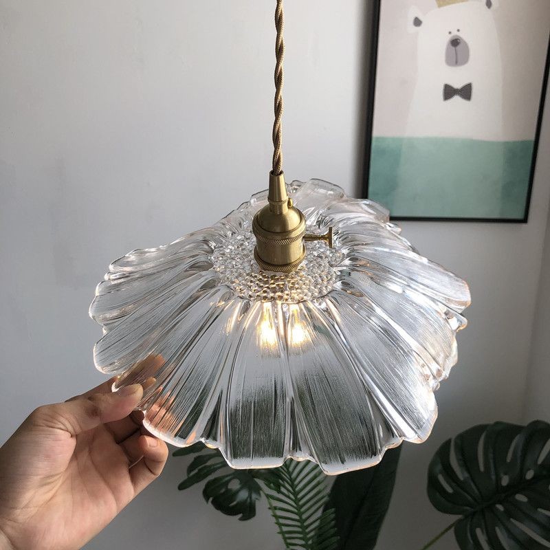 Moderne kunst bloem vorm keuken glazen hanglamp HL46