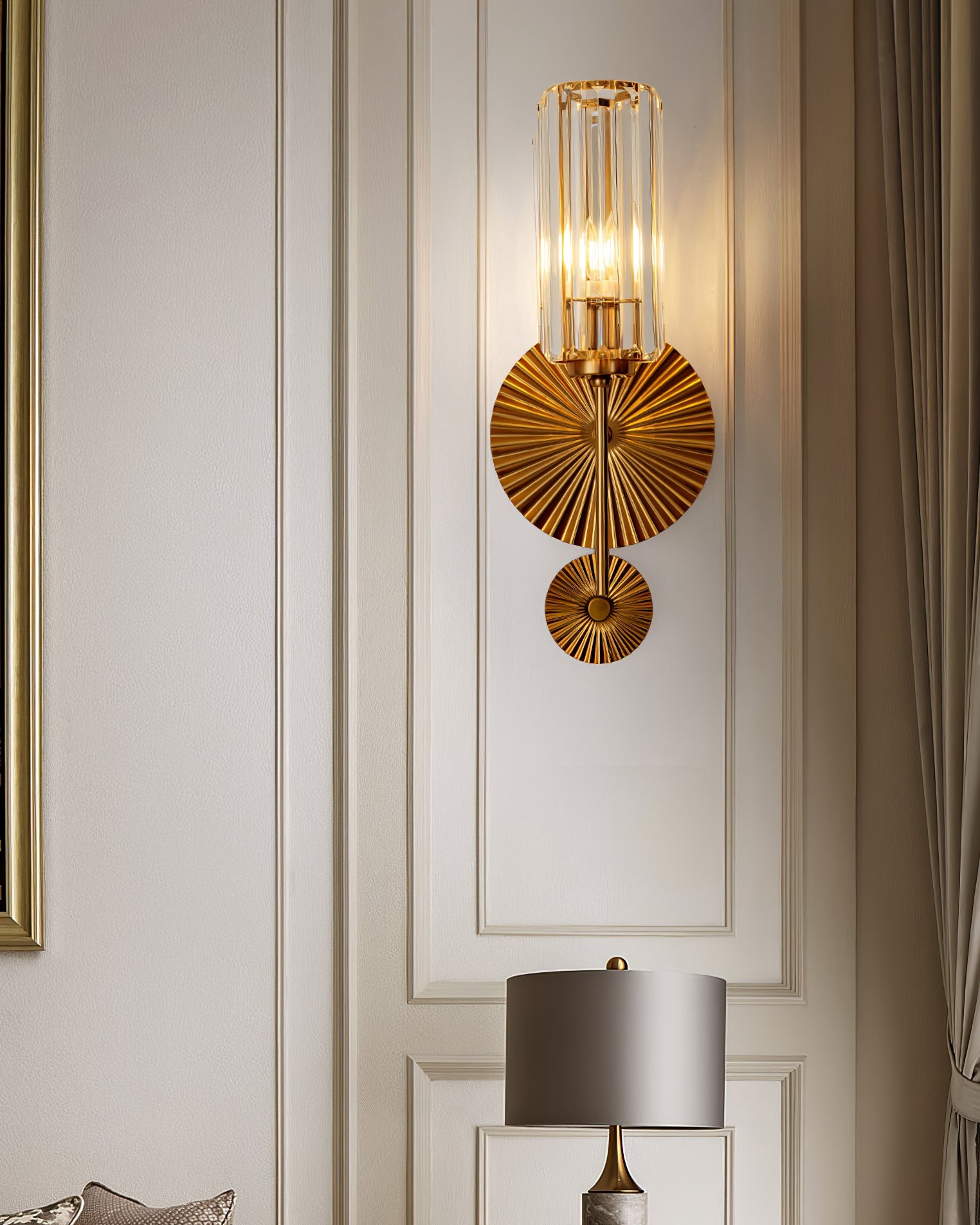 Nordic Light Luxe Kristallen Wandlamp HL505