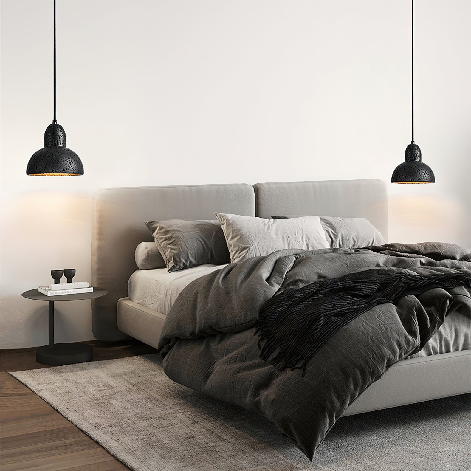 Wabi-Sabi Stijl Creatieve Travertijn Hanglamp HL899