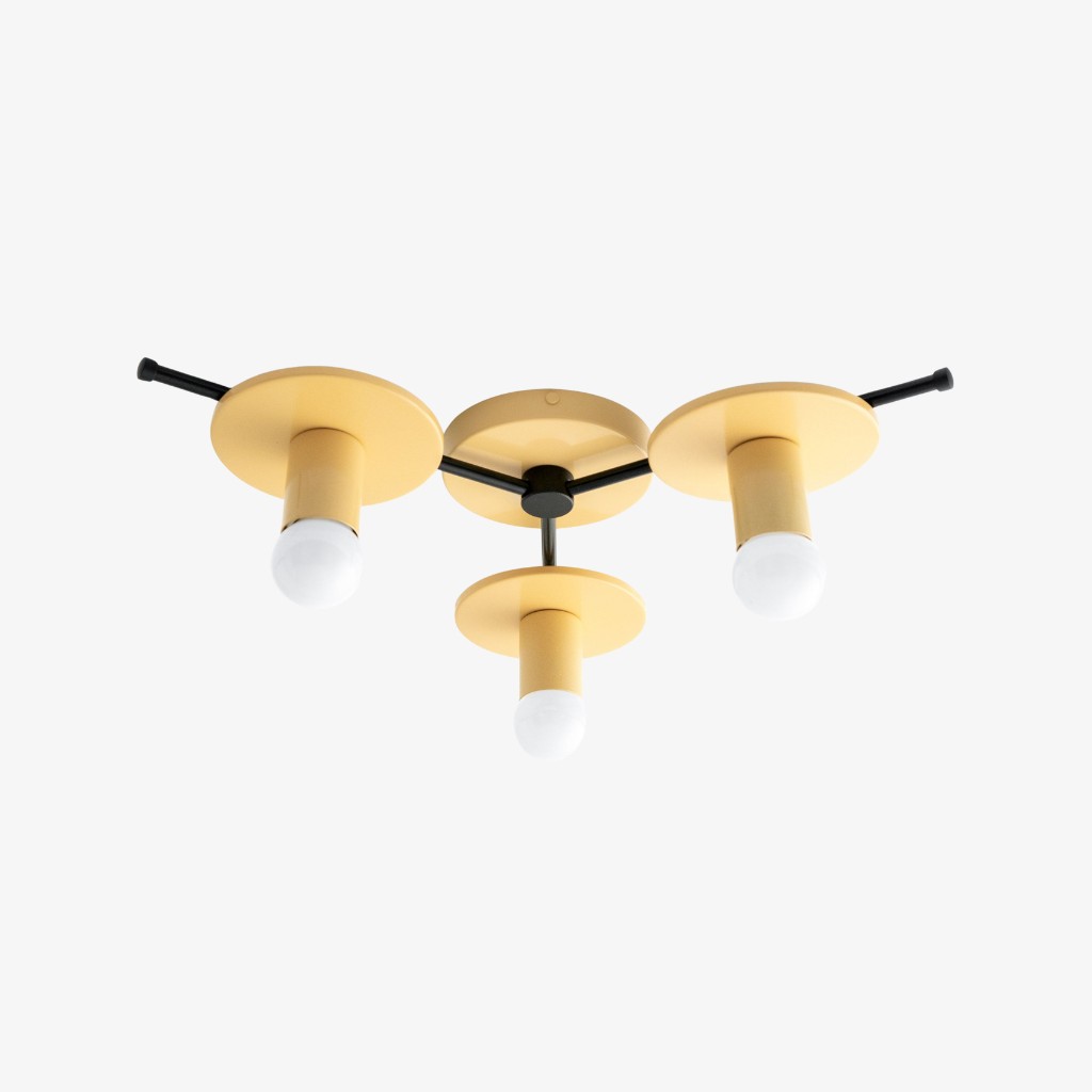 Radiro Globe Kleurrijke Plafondlamp - 3 Lichts Minimalistisch Armatuur HL1657