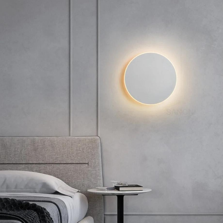 Moderne Scandinavische ronde aluminium minimalistische LED-wandlamp HL3320