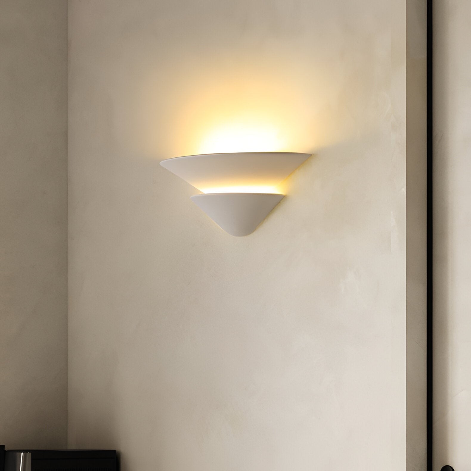 Shellora Wabi-Sabi Gips Wandlamp HL3517