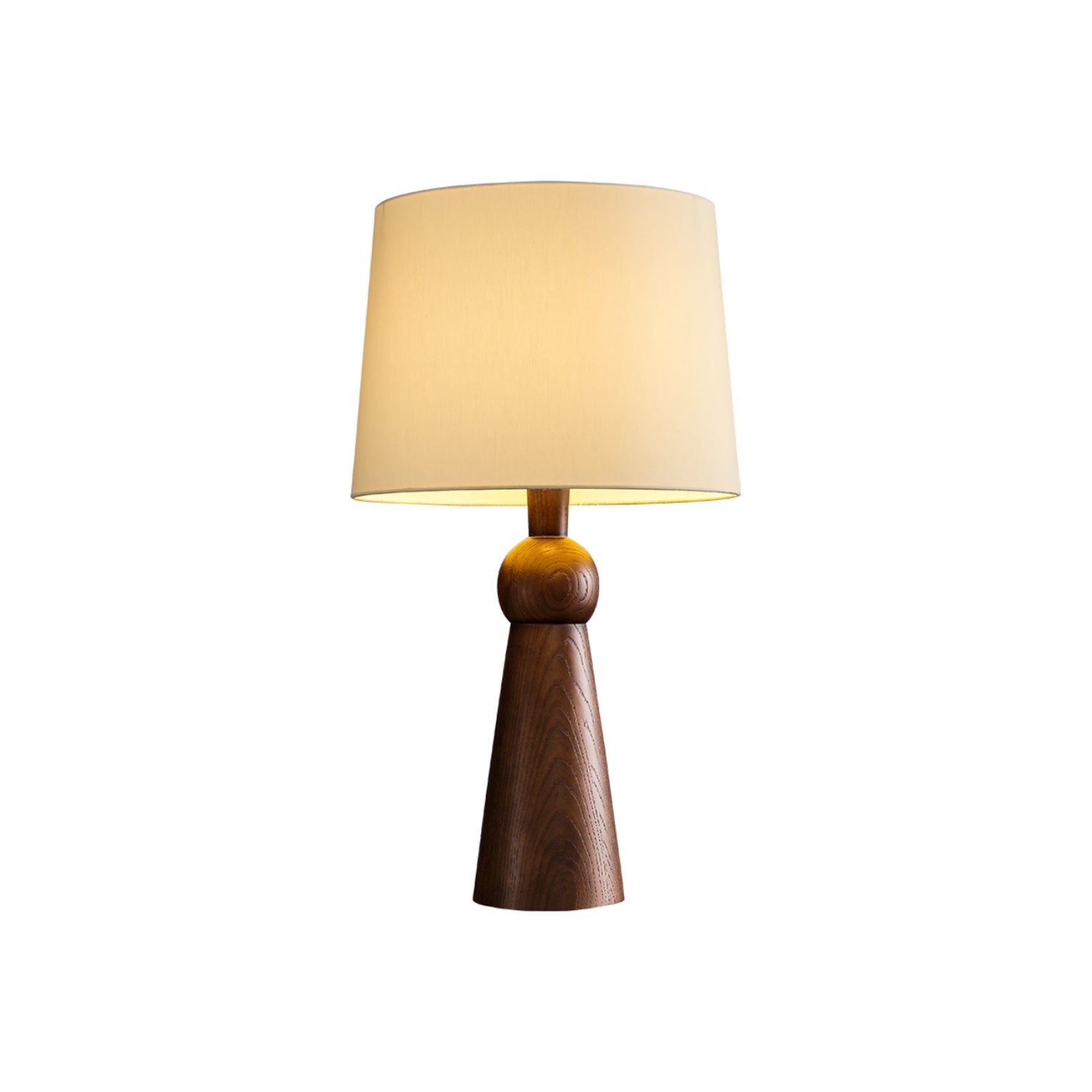 Nordic Retro Massief Houten Stoffen Tafellamp HL372