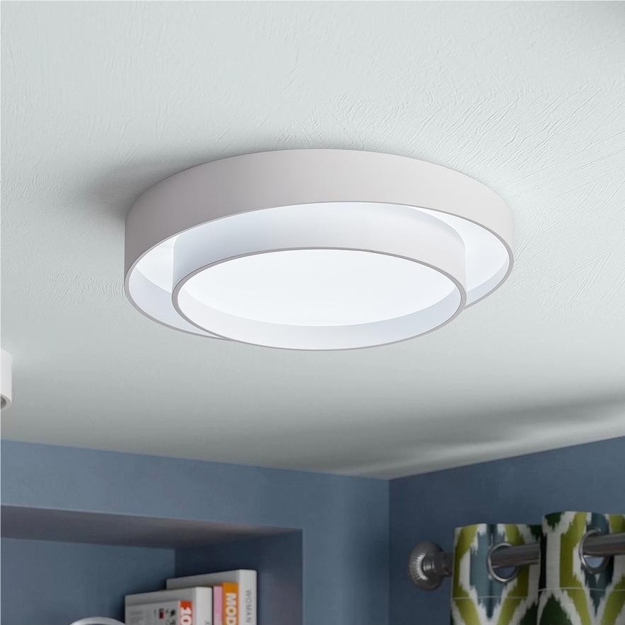 Dubbele ronde schijf Melody plafondlamp HL165