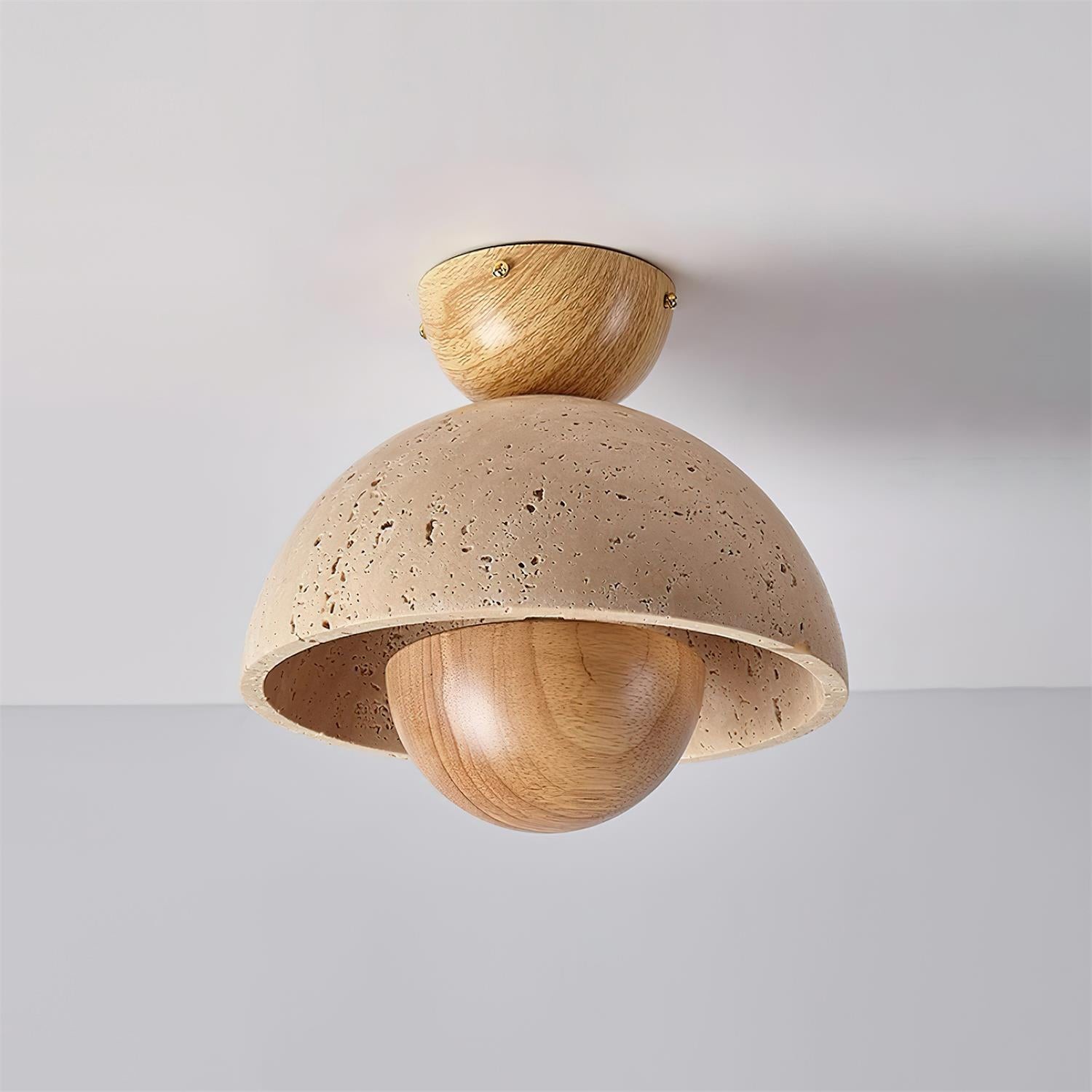 Japanse houten omgekeerde plafondlamp HL884
