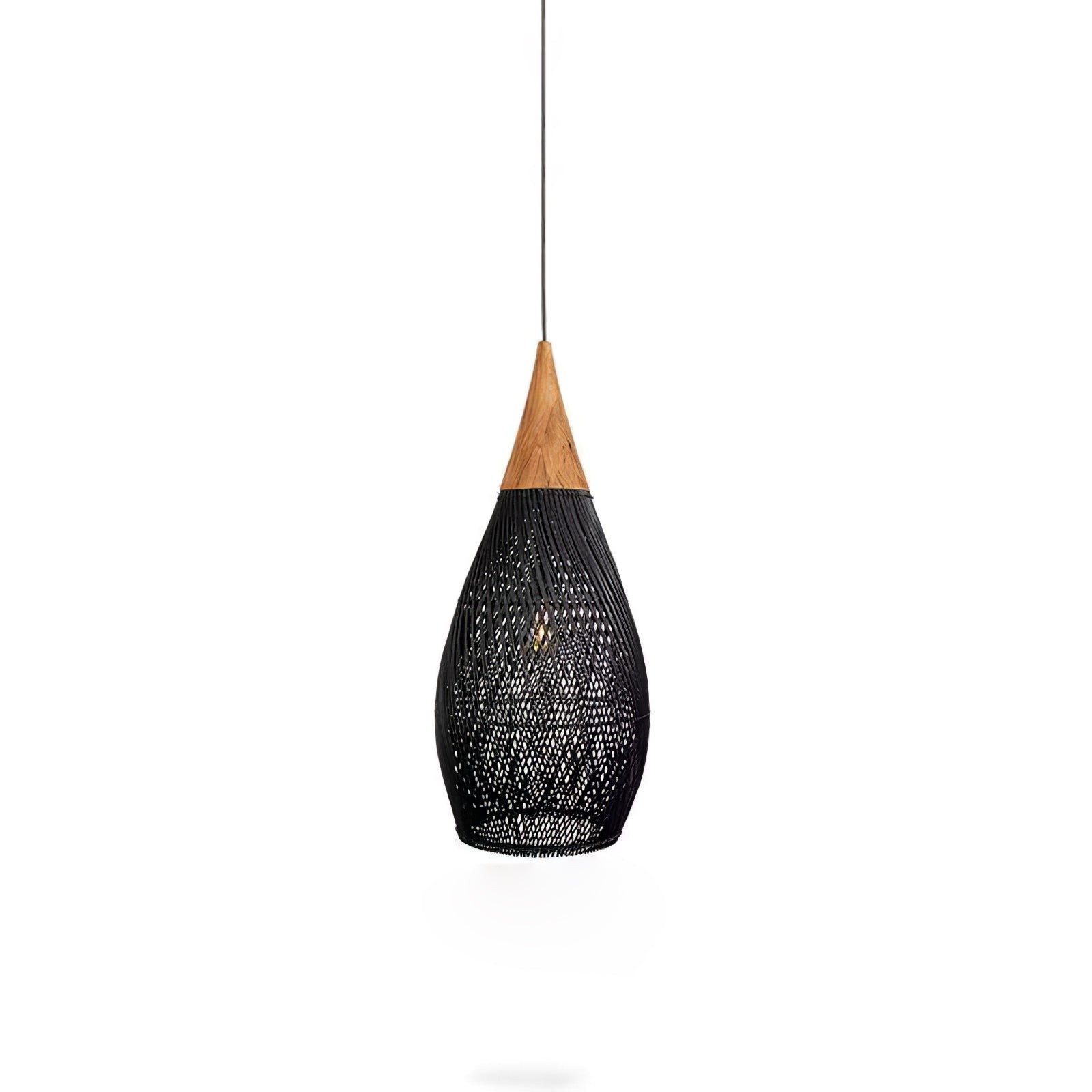 Harp gevlochten rotan hanglamp HL1402