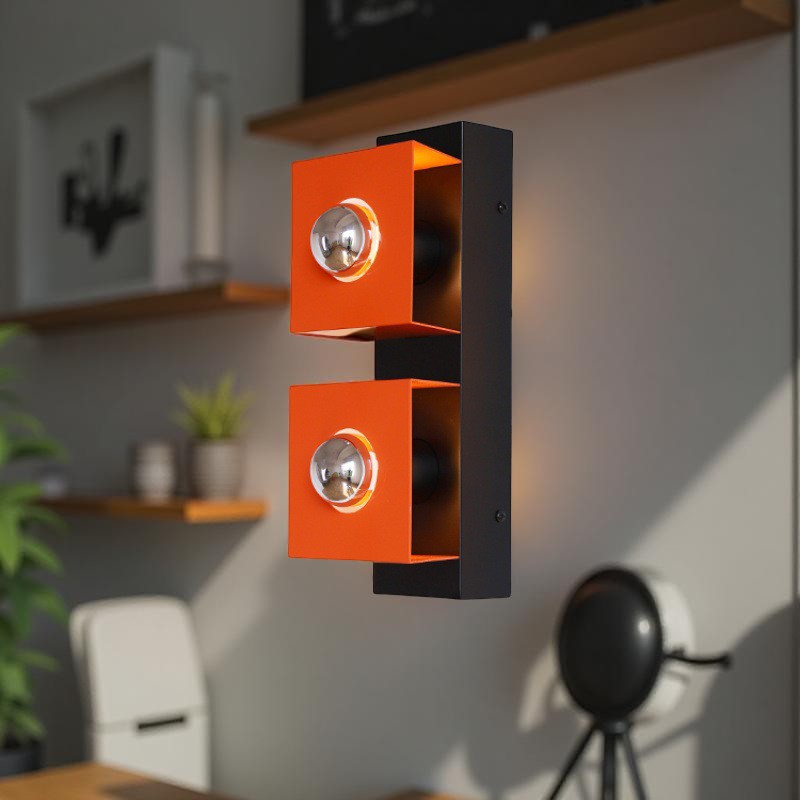 Nordi Vintage Bauhaus ijzeren wandlamp HL1254