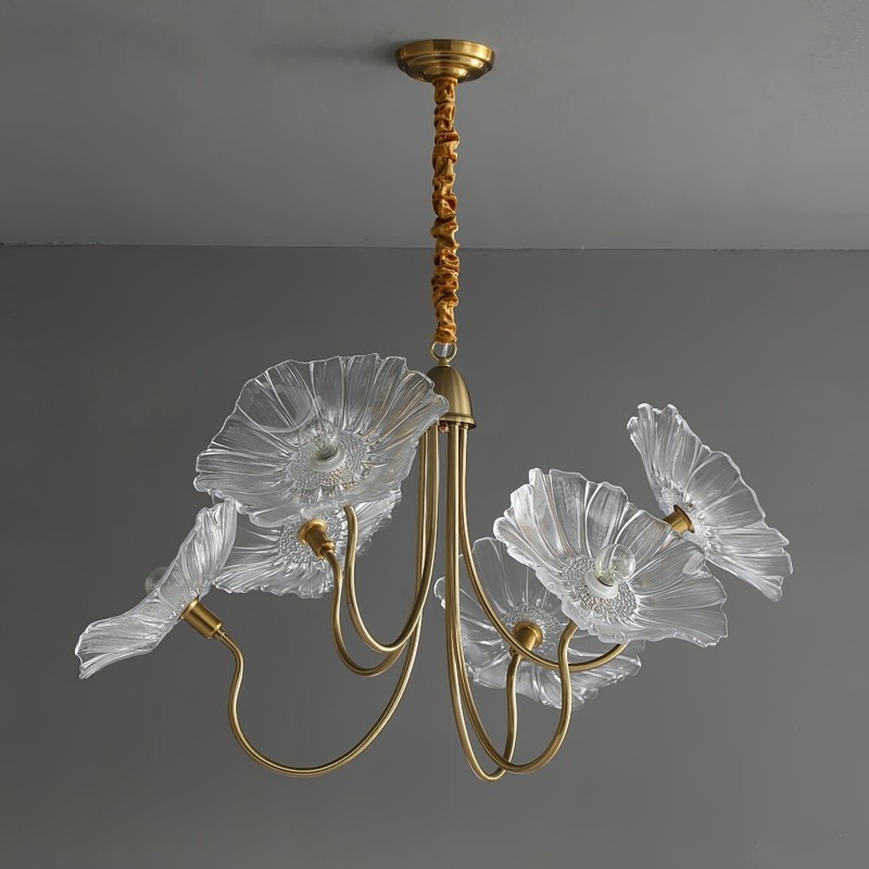 Nordic Lotusblad Glazen Bloem Hanglamp HL277