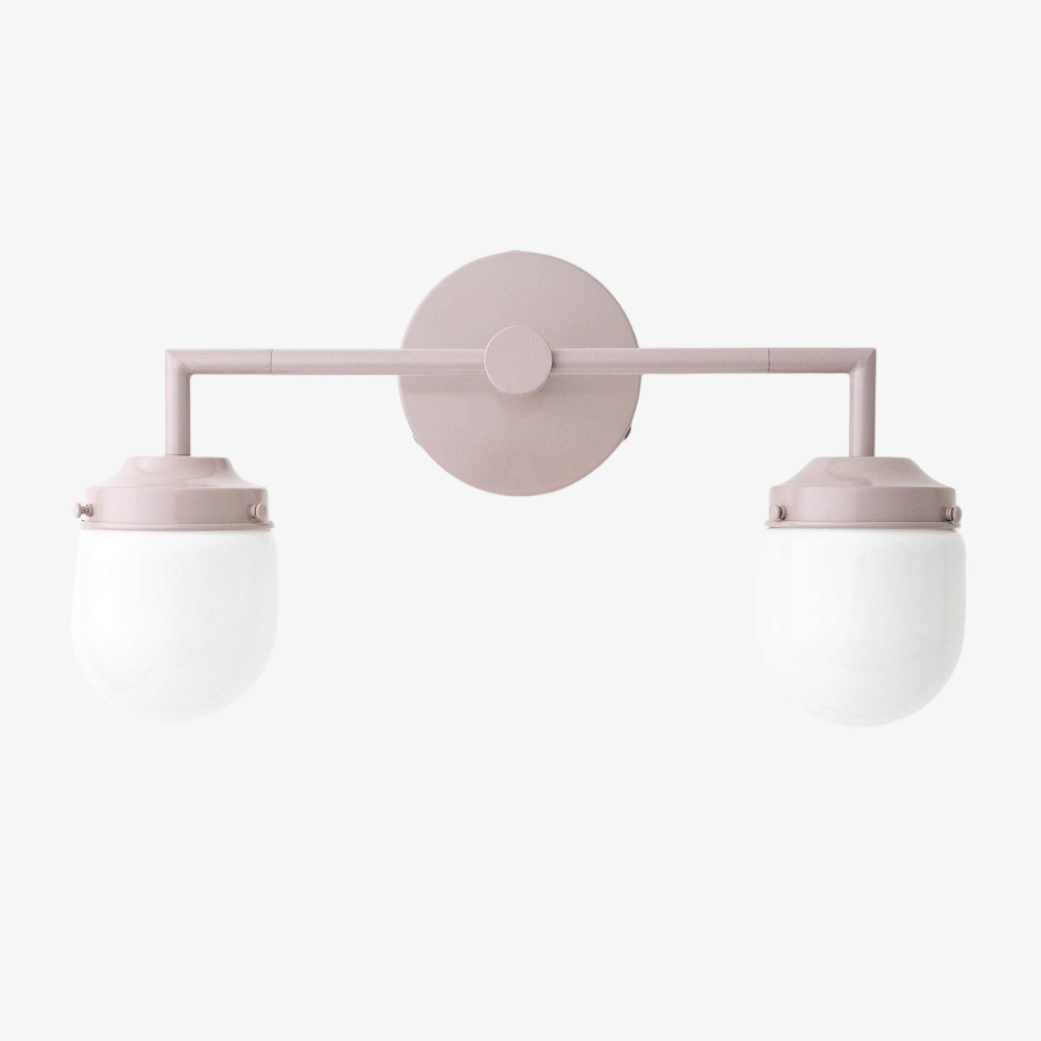 Opaalglas dubbele wastafellamp - Vintage stijl badkamer dubbele wandverlichting HL1665
