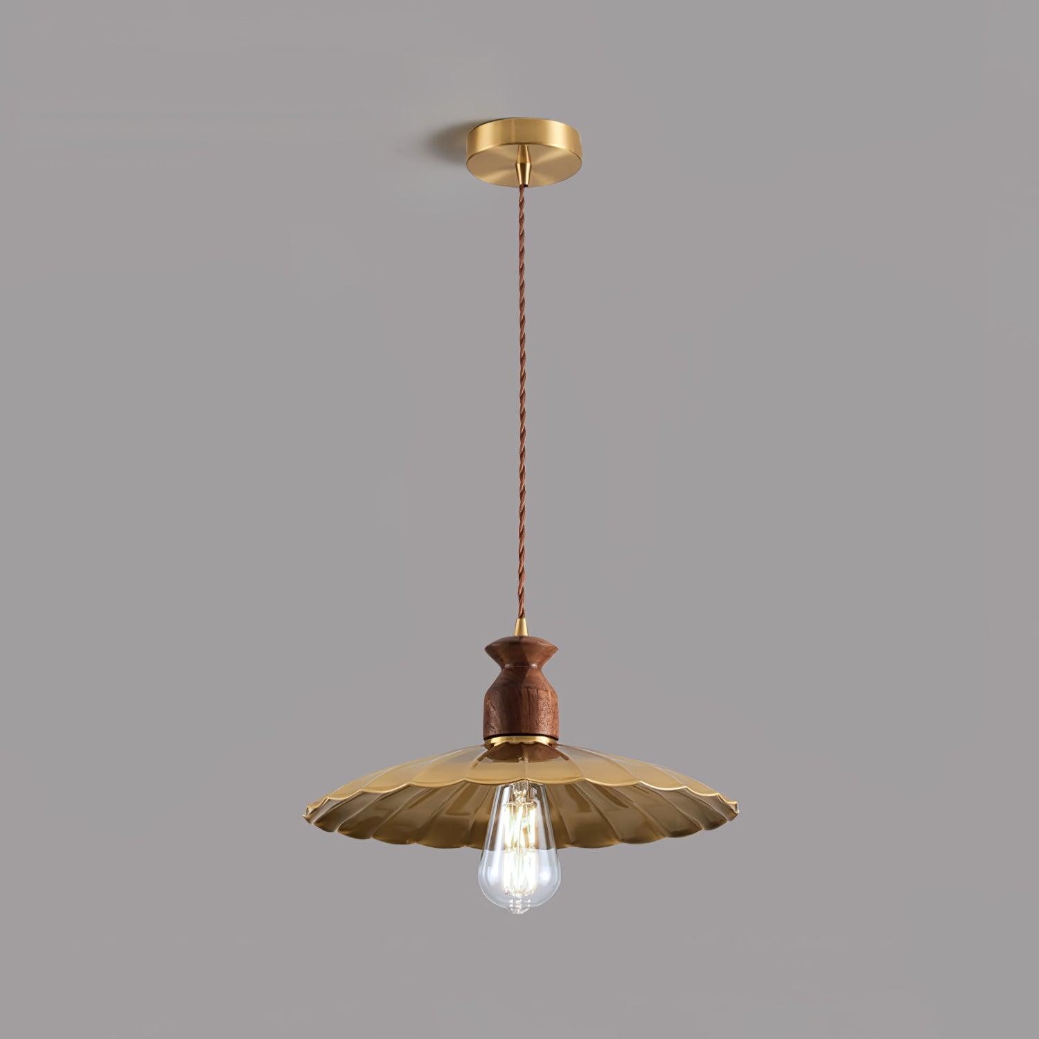 Hanglamp met messing wapenmotief HL2910