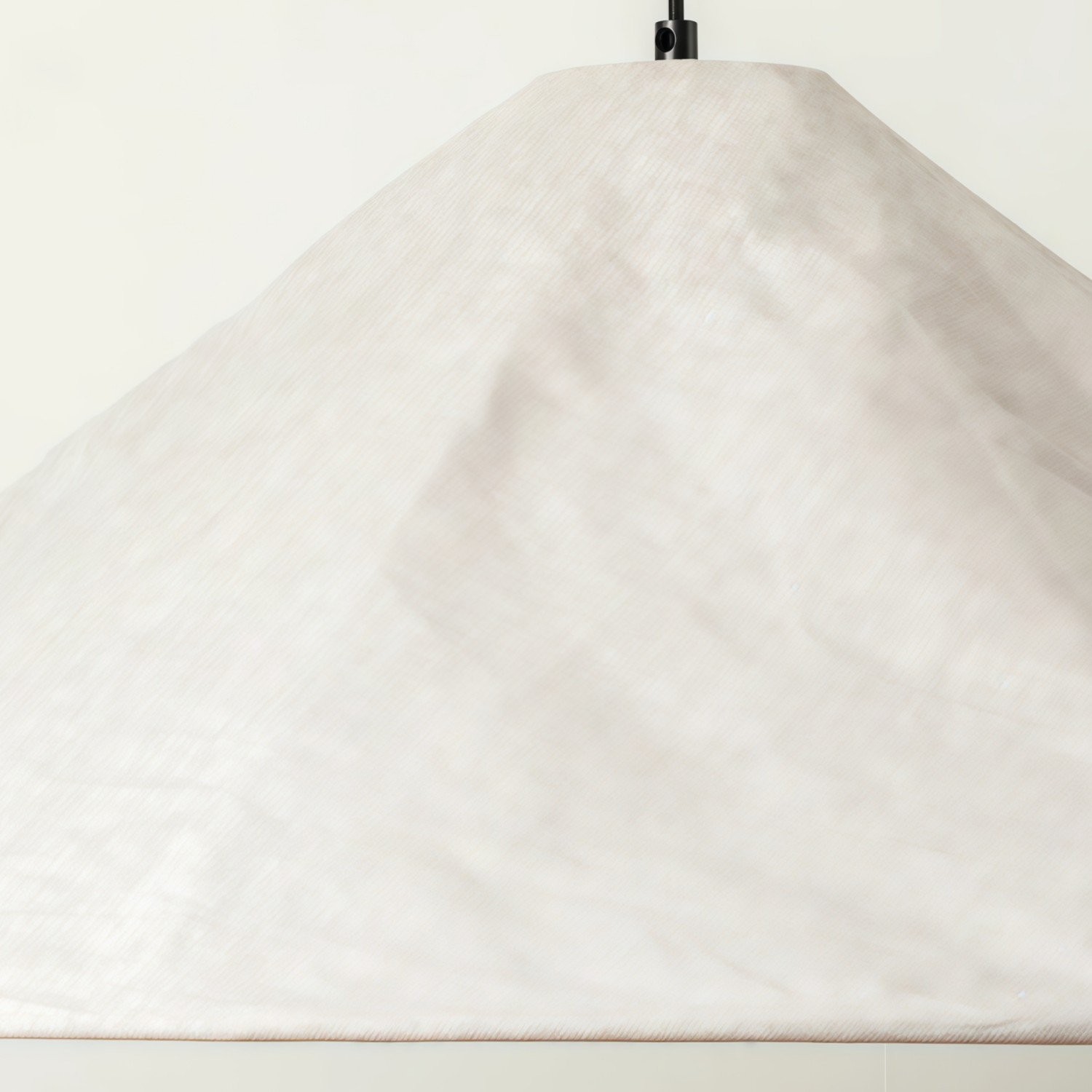 Zalen Hanglamp van geplooid linnen met textuur - Neutrale stoffen hanglamp voor slaapkamer en woonkamer HL1913