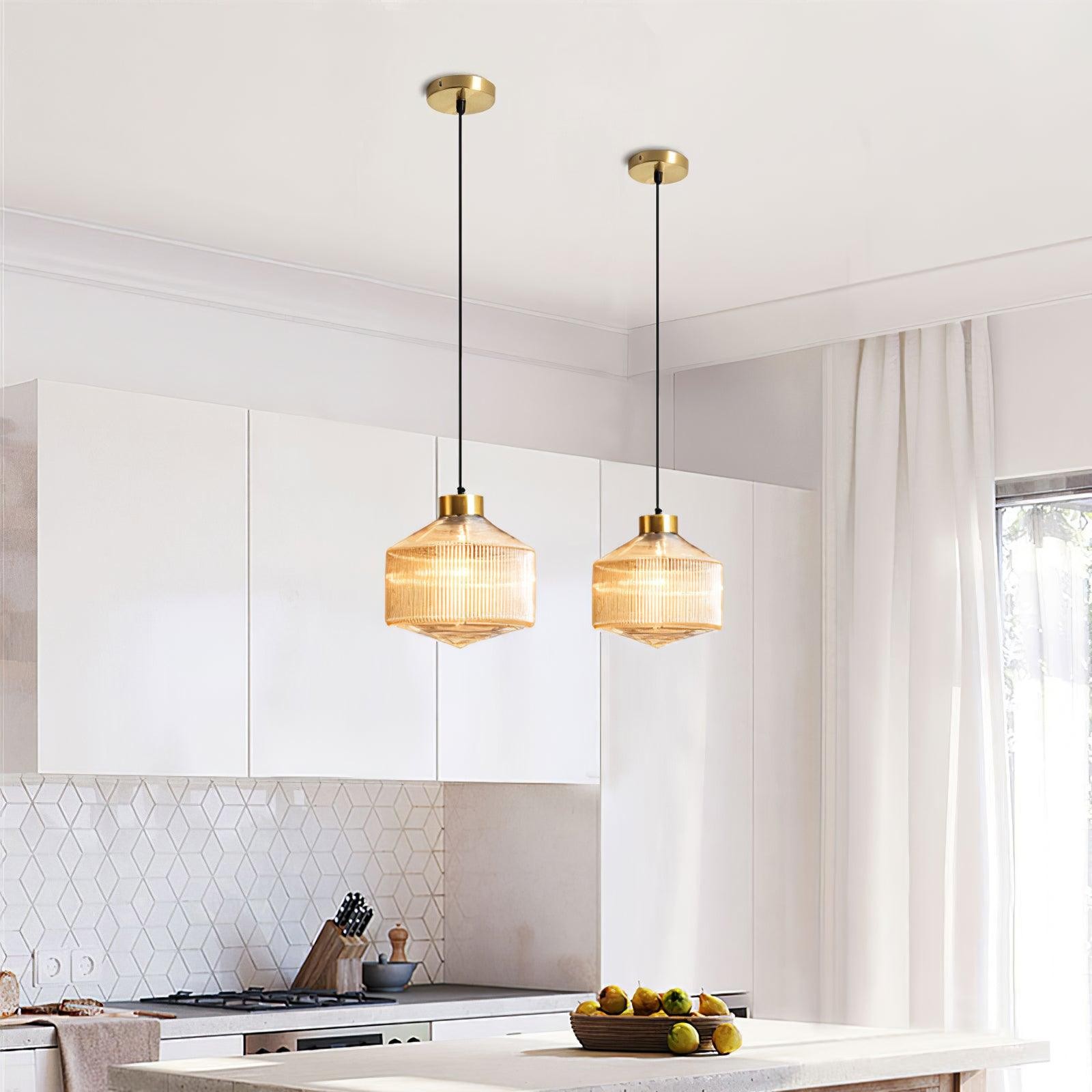 Gestreepte Spinning Top Hanglamp HL727