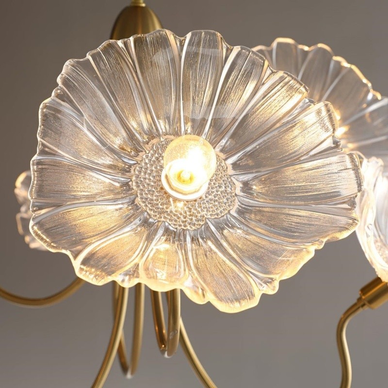 Nordic Lotusblad Glazen Bloem Hanglamp HL277