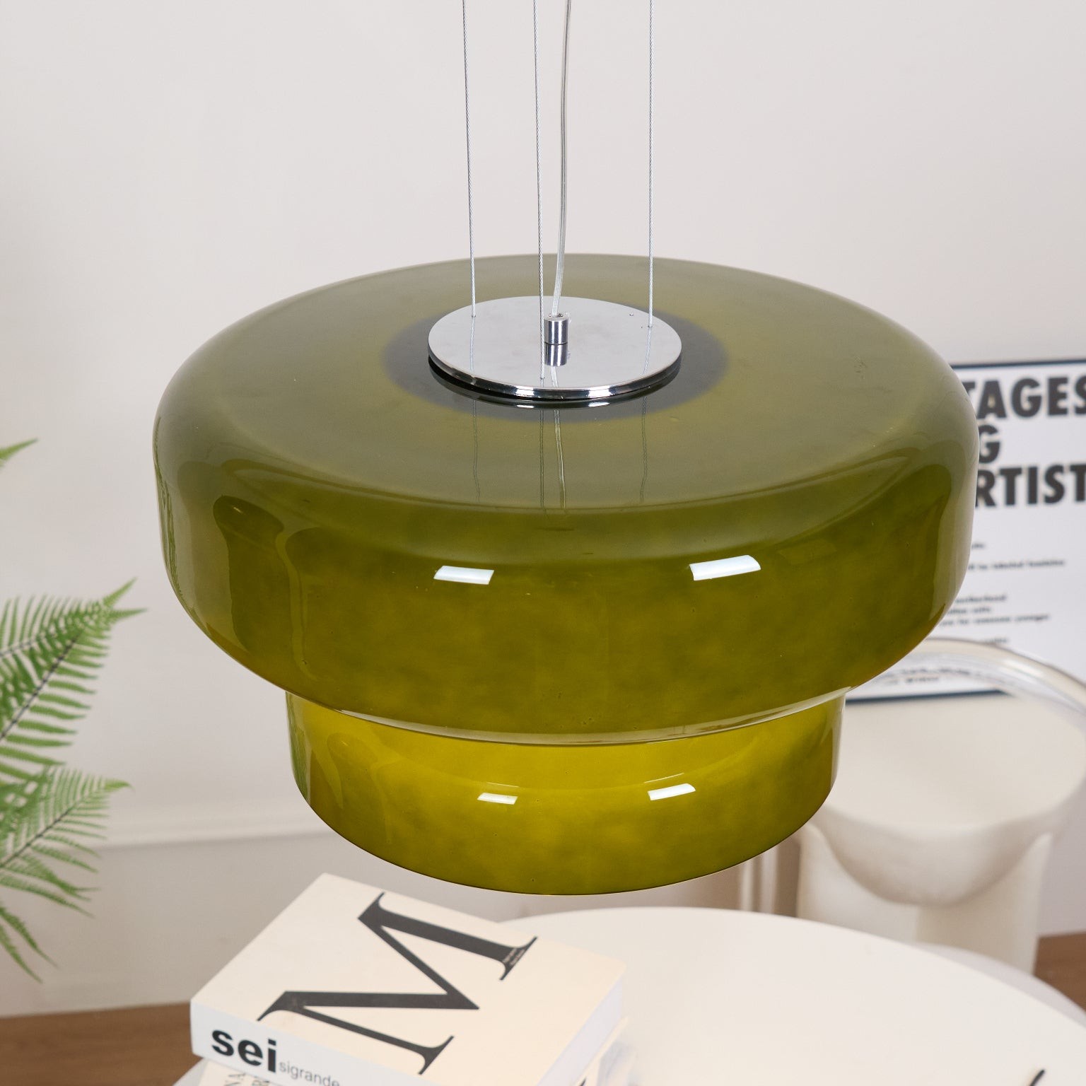 Boheemse Stijl Minimalistische Glazen Hanglamp HL382
