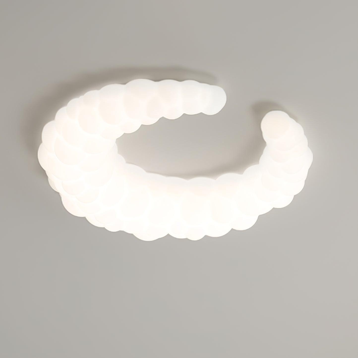Crèmekleurige maanplafondlamp HL364