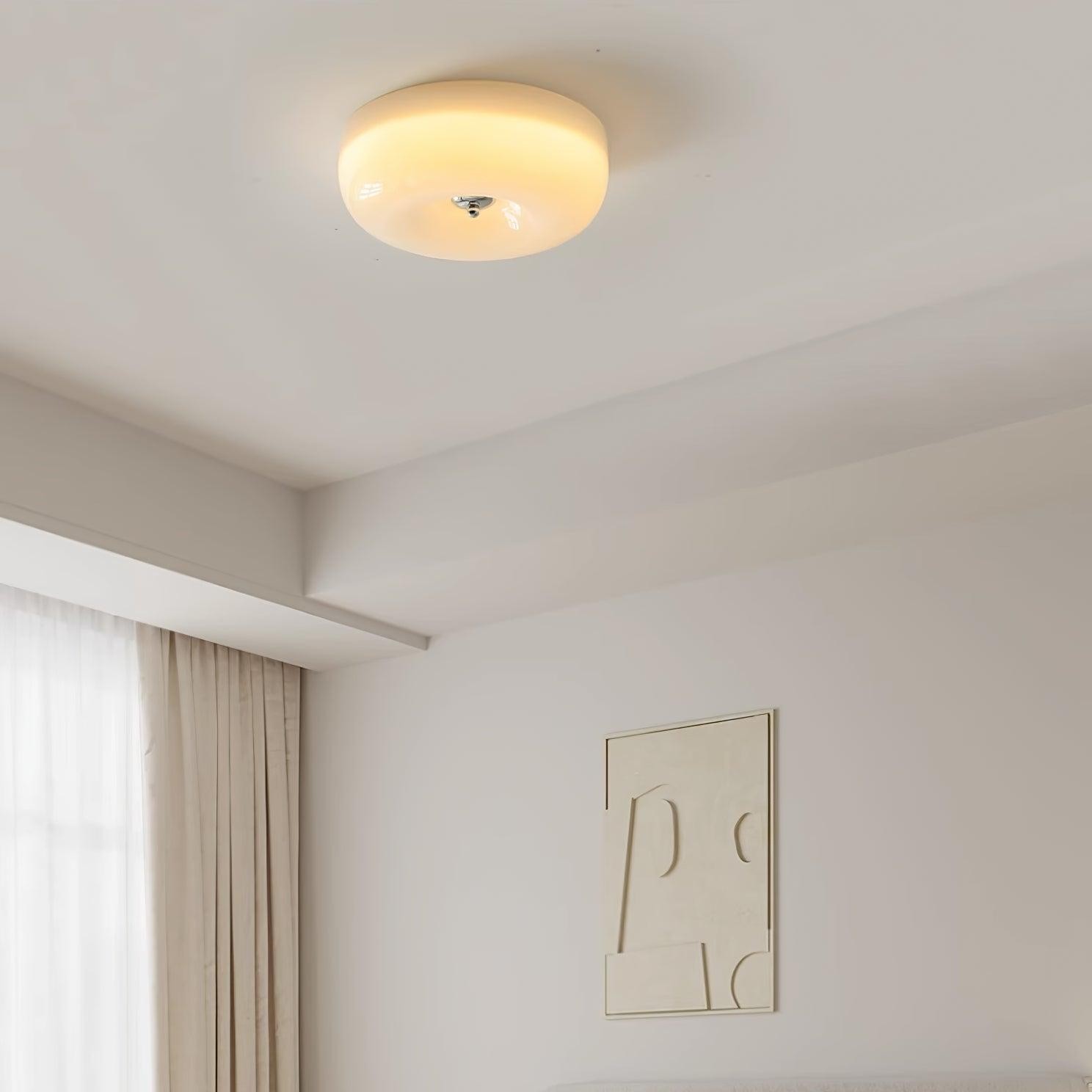 Art Deco Crème Pudding Plafondlamp HL203