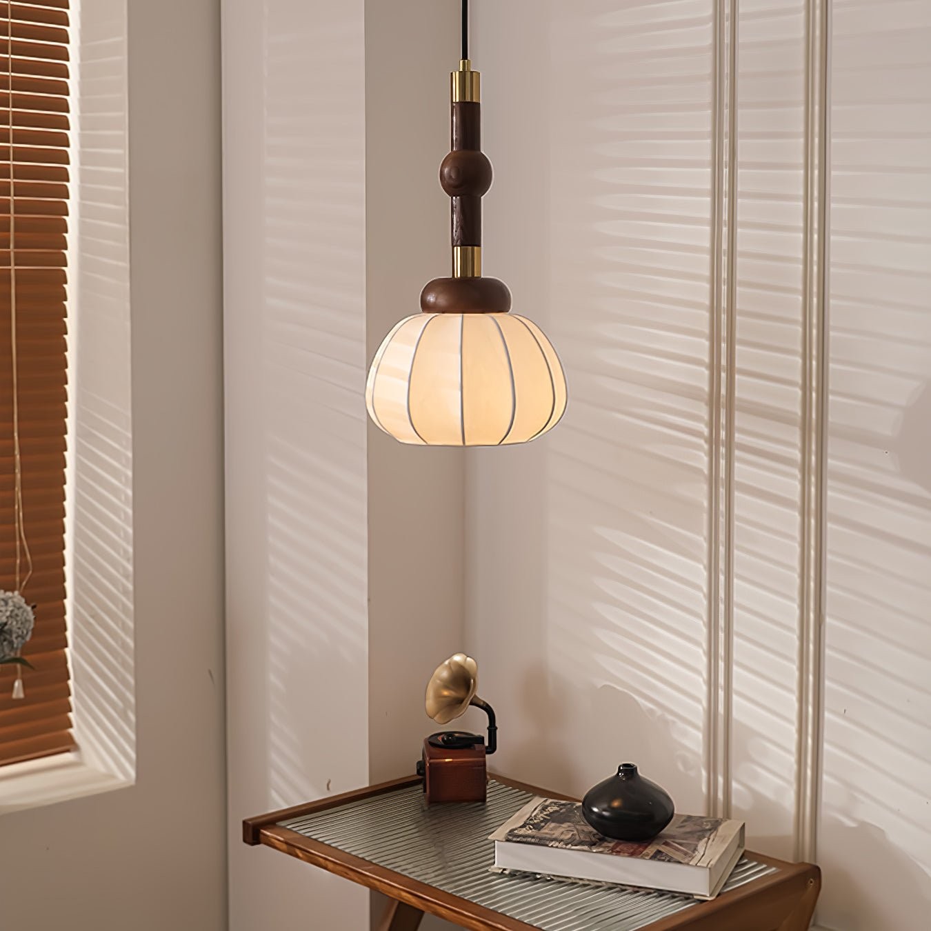 Zijden bol hanglamp HL741
