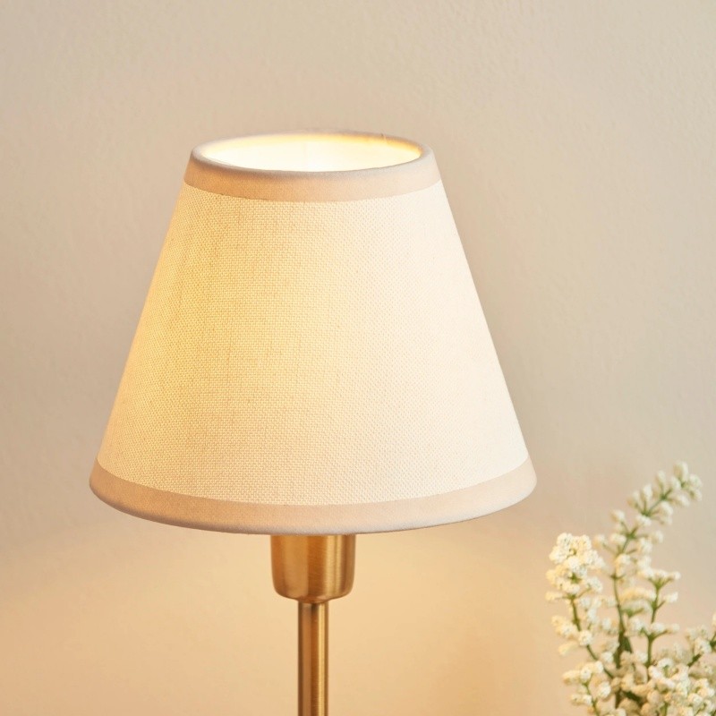 Bronzuno bureaulamp met textuurstof - Moderne verlichting met metalen voet voor kantoren of lounges HL2121