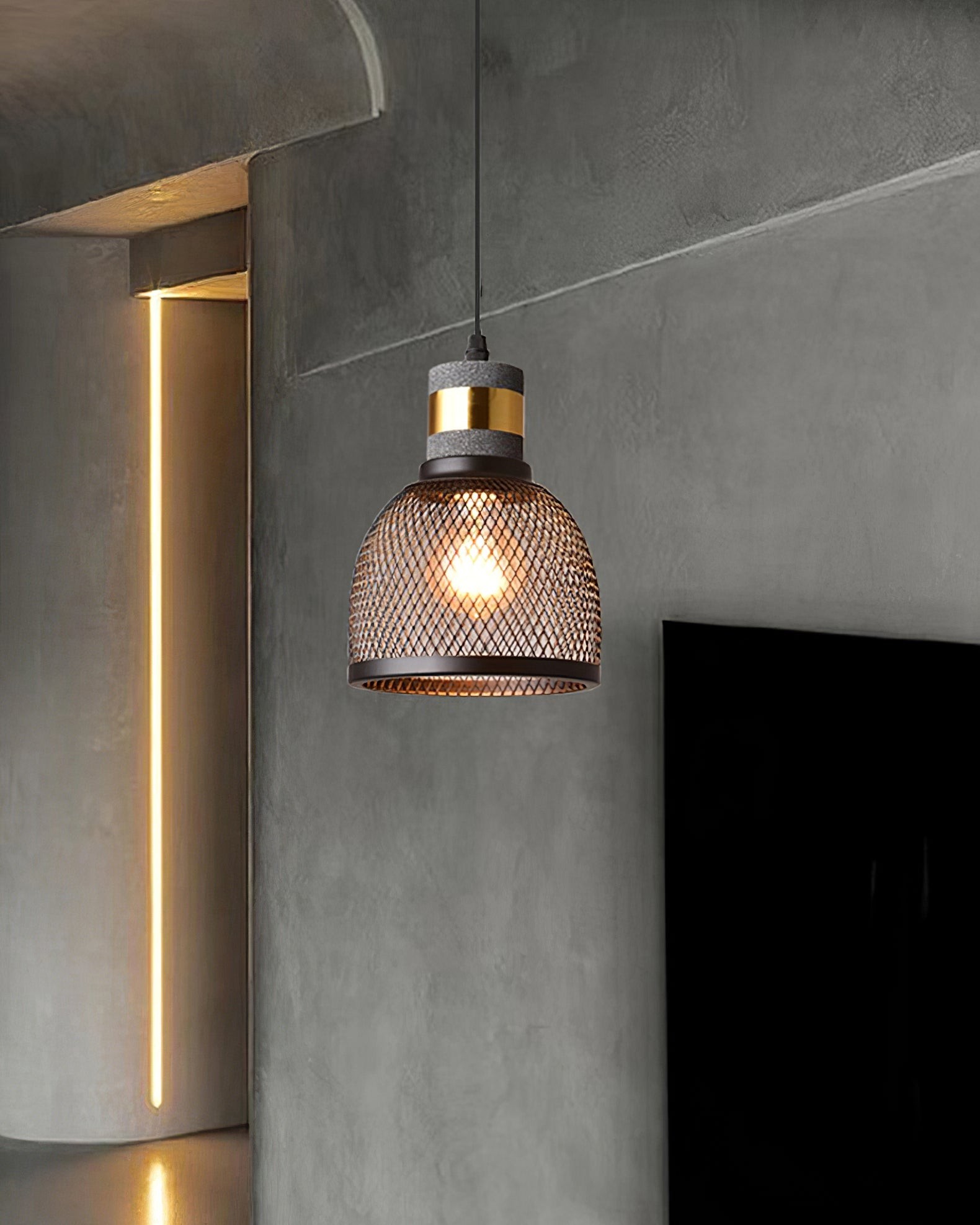 Cement Mesh Hanglamp HL503