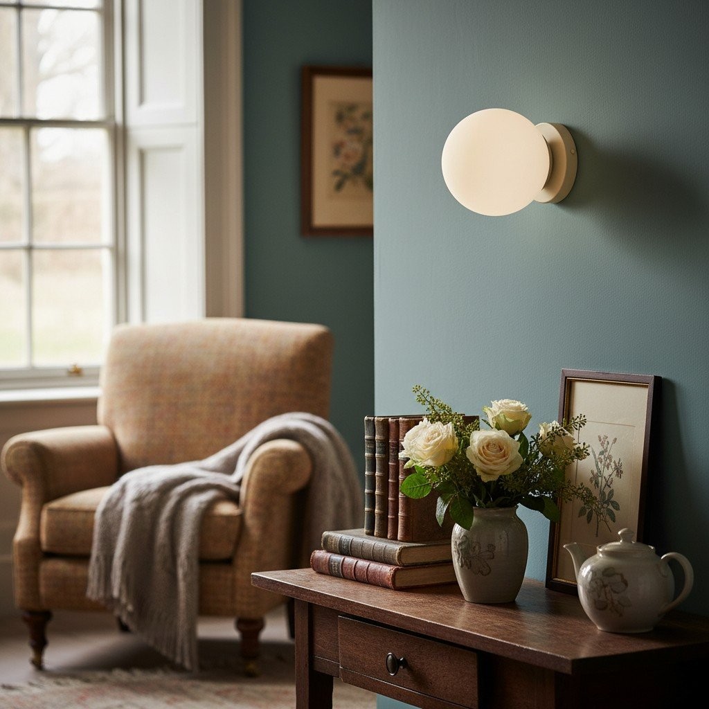 Glorica glazen bol wandlamp - veelkleurige moderne minimalistische lamp HL1721