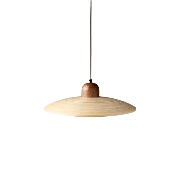 Scandinavische hanglamp van bamboe en hout HL3474