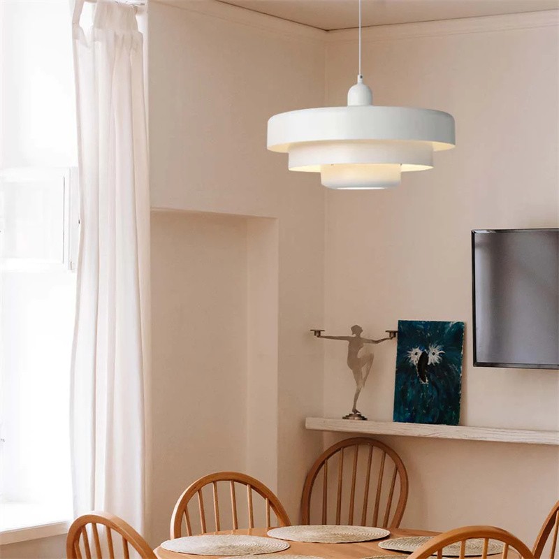 Macaron Disc Hanglamp - Scandinavische Meerlaagse Hanglamp van Metaal voor de Keuken HL179