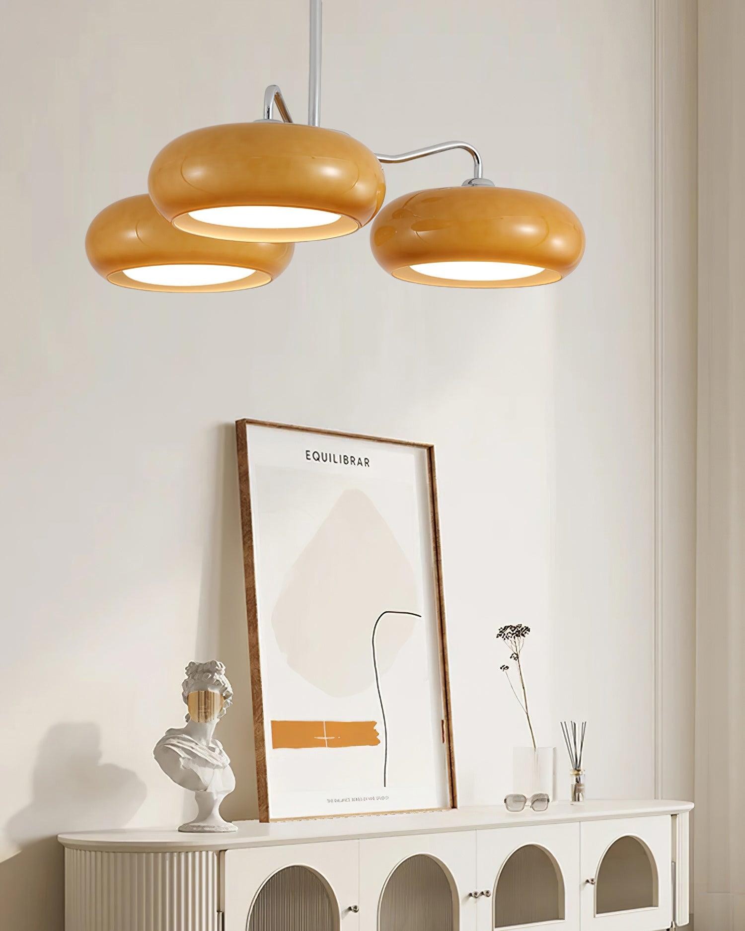 Moderne 3-lichts chromen plafondlamp HL896