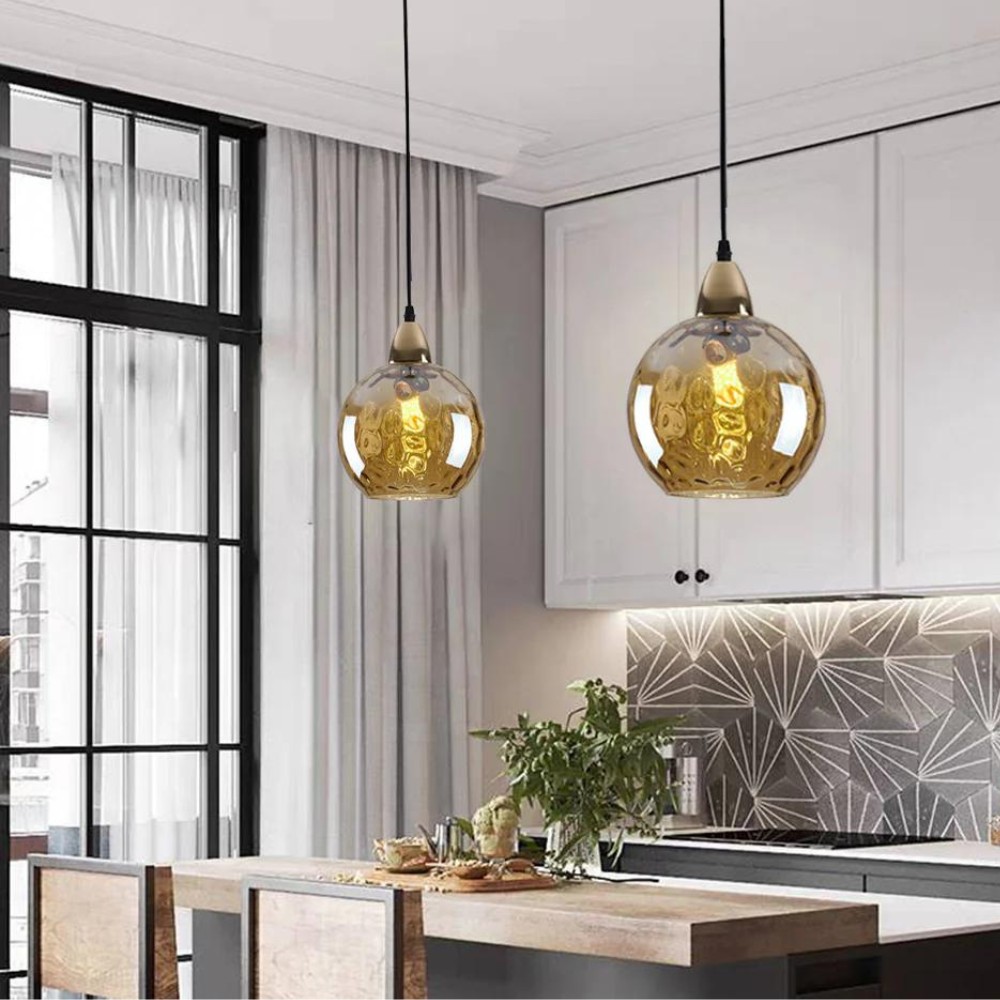 Moderne LED Nordic plafondlamp met glazen bol HL1288