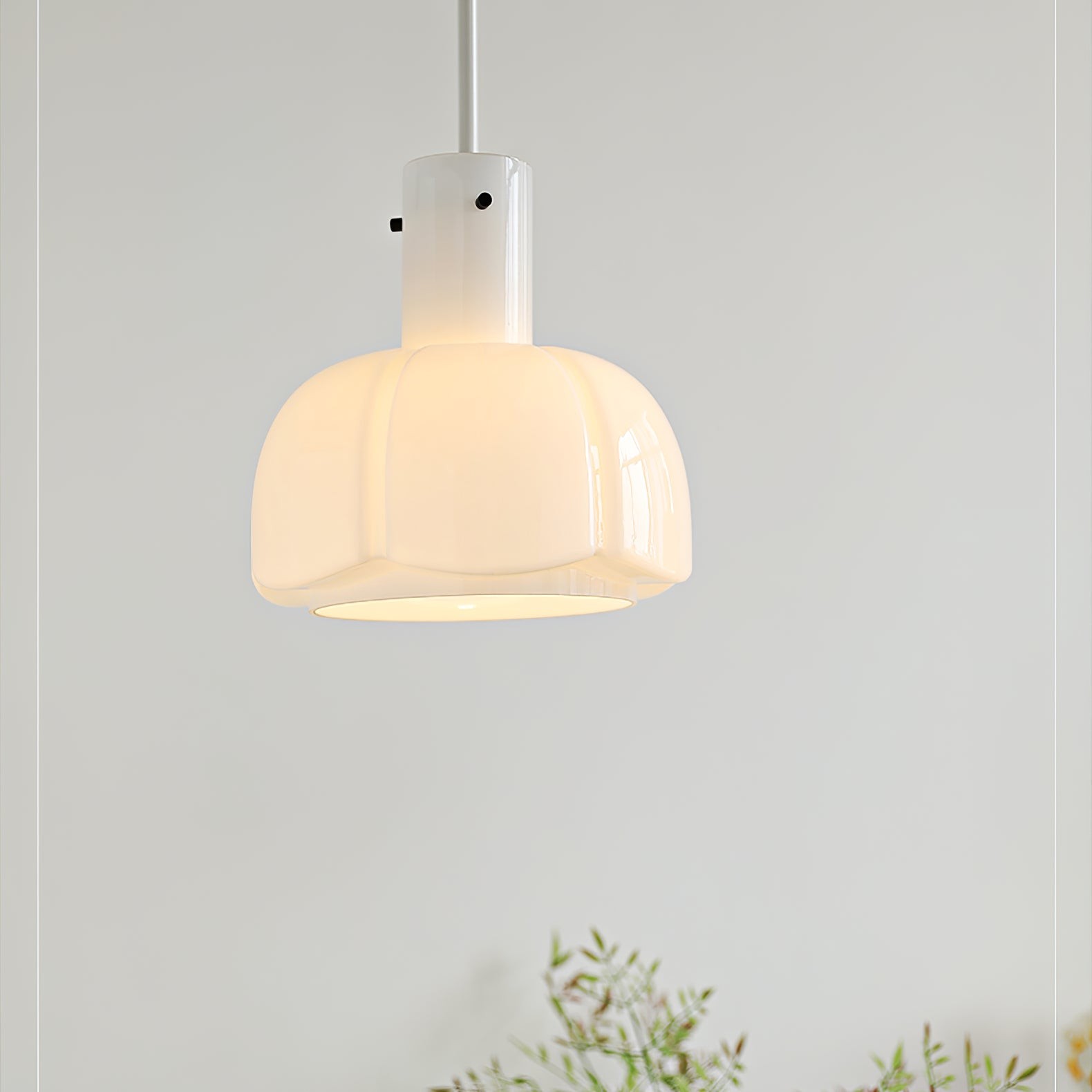 Franse pastorale stijl bloemblaadje glazen hanglamp HL637