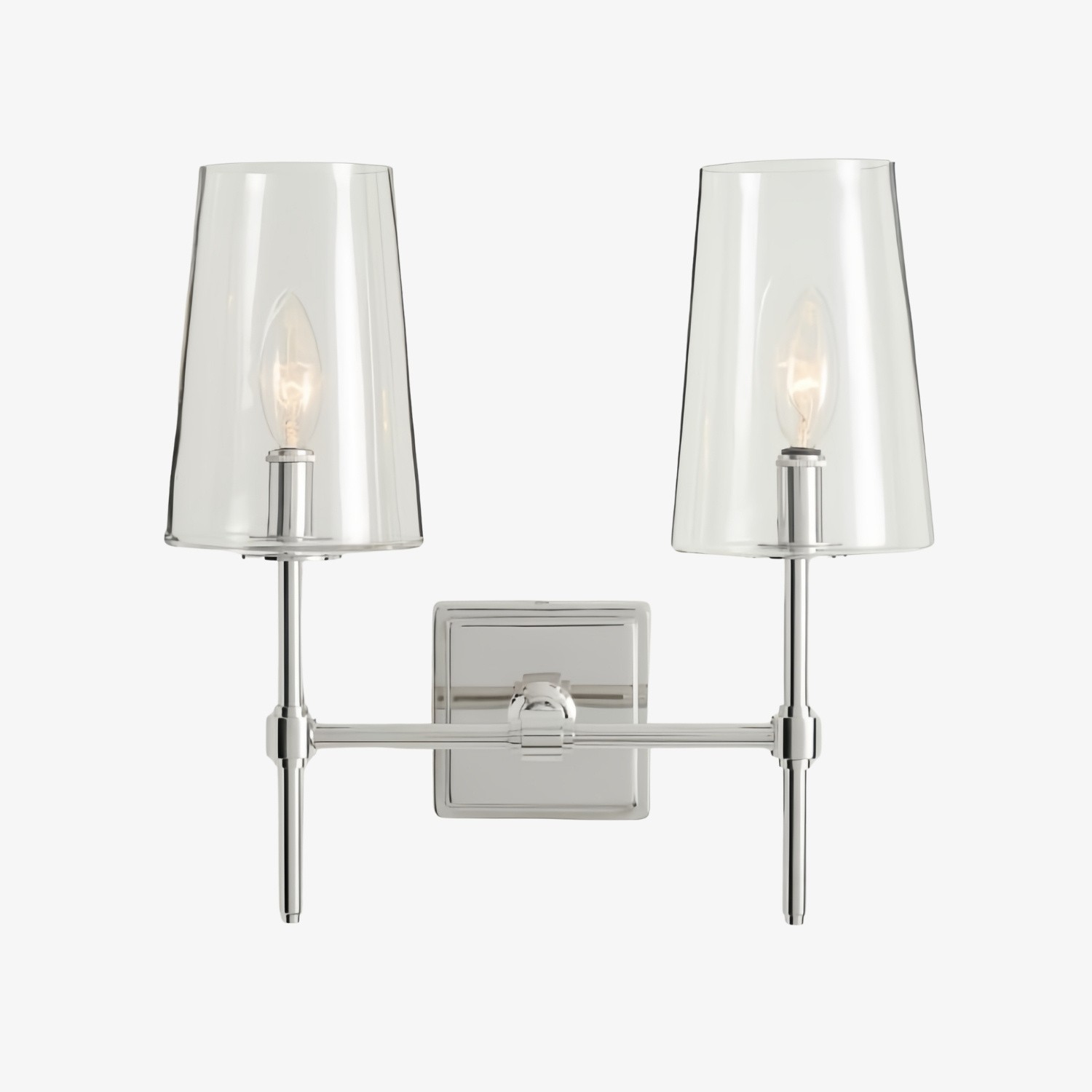 Derlina Multi-Head Kandelaar Helder Glas Wandlamp – Retro Metalen Wandlamp HL1428