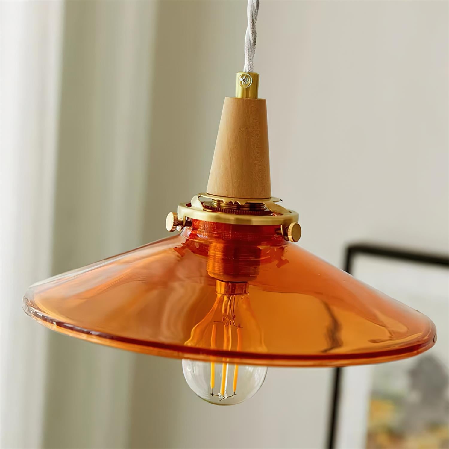 Nordic messing glazen hanglamp HL374