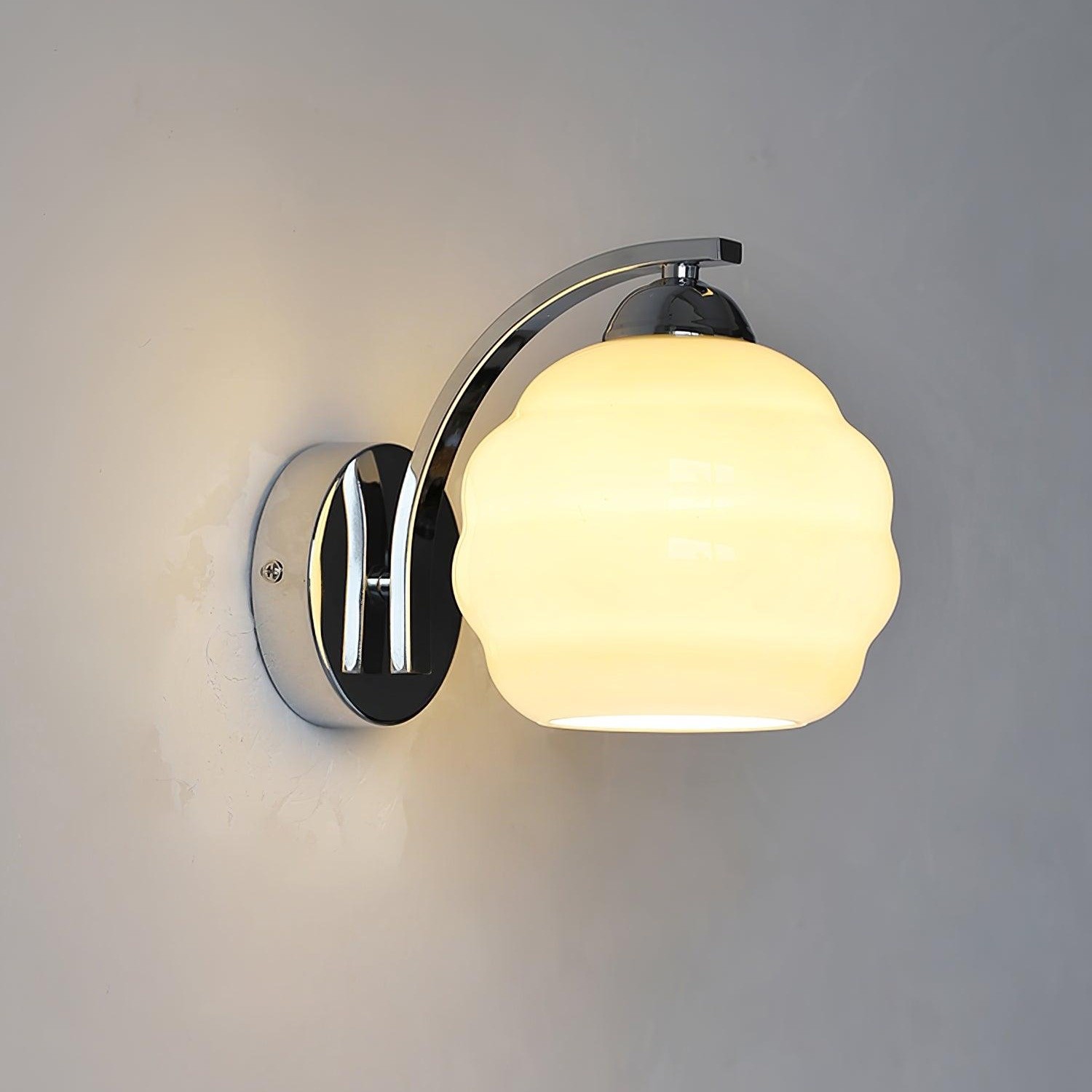 Vintage Glazen Bauhaus Art Deco Wandlamp HL282