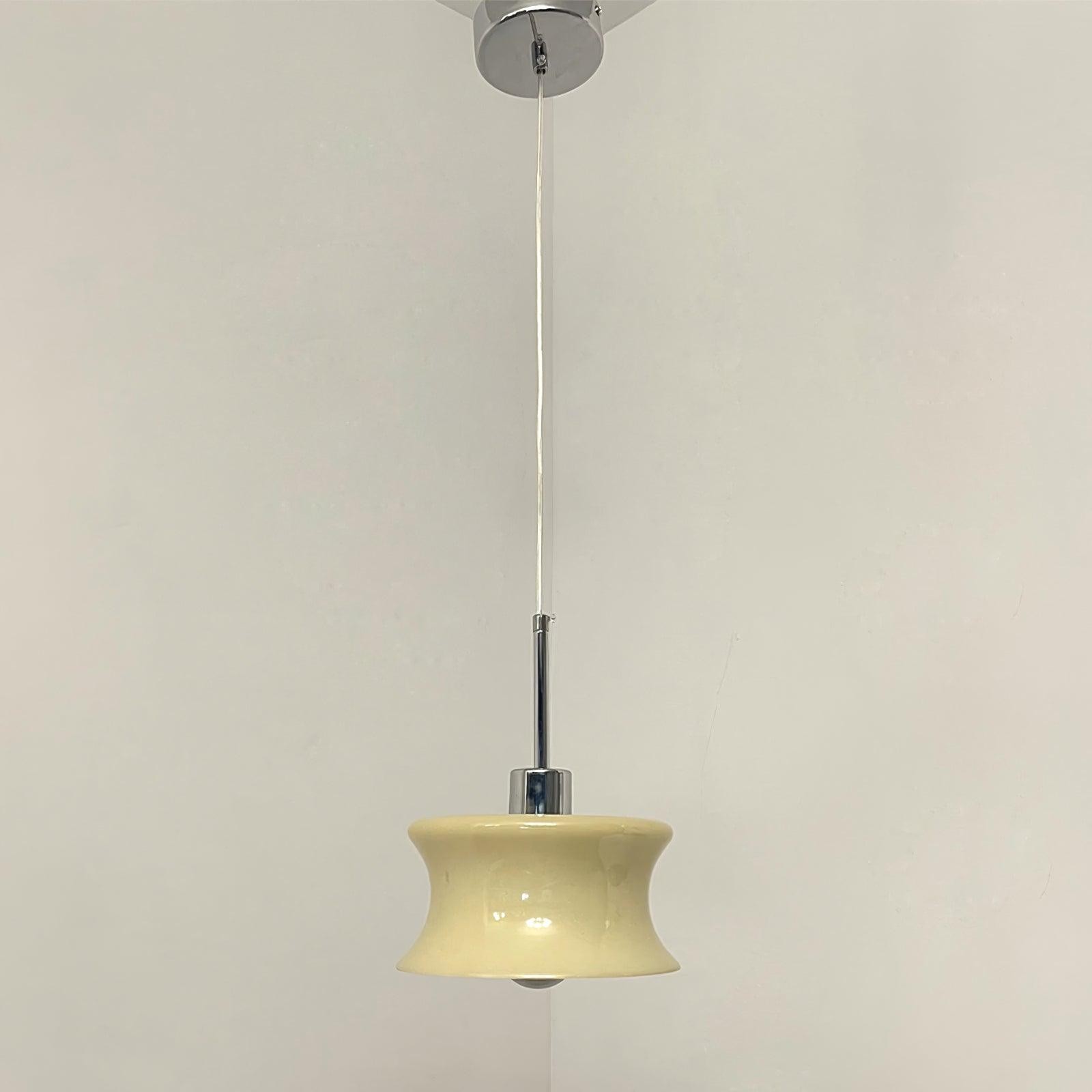 Franse Vintage Glazen Raam Hanglamp HL352