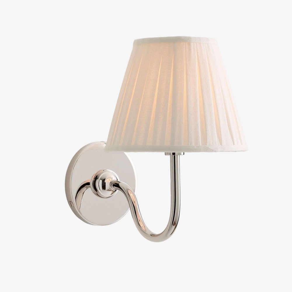 Luvora Vintage Wandlamp met Linnen Kap - Moderne Metalen Wandverlichting HL1594