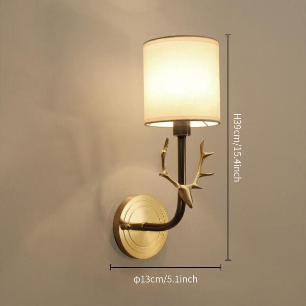 Hertenkop Wandlamp