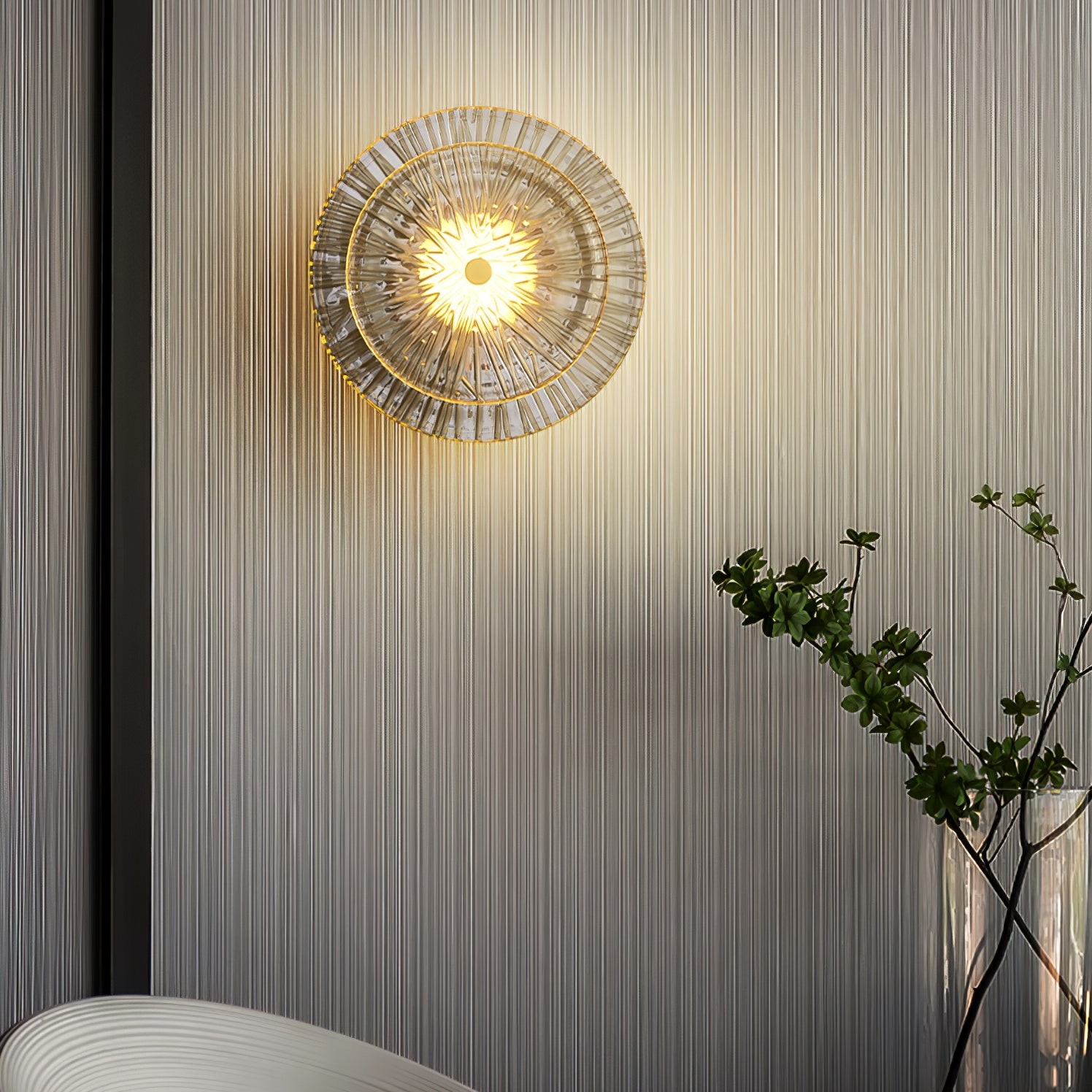 Moderne creatieve ronde kristallen wandlamp HL758