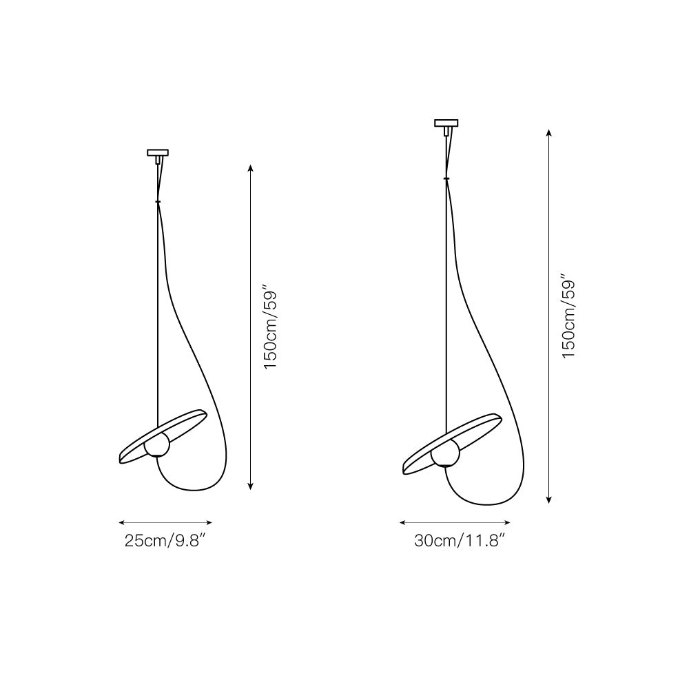 Akoestische schijf hanglamp HL3001