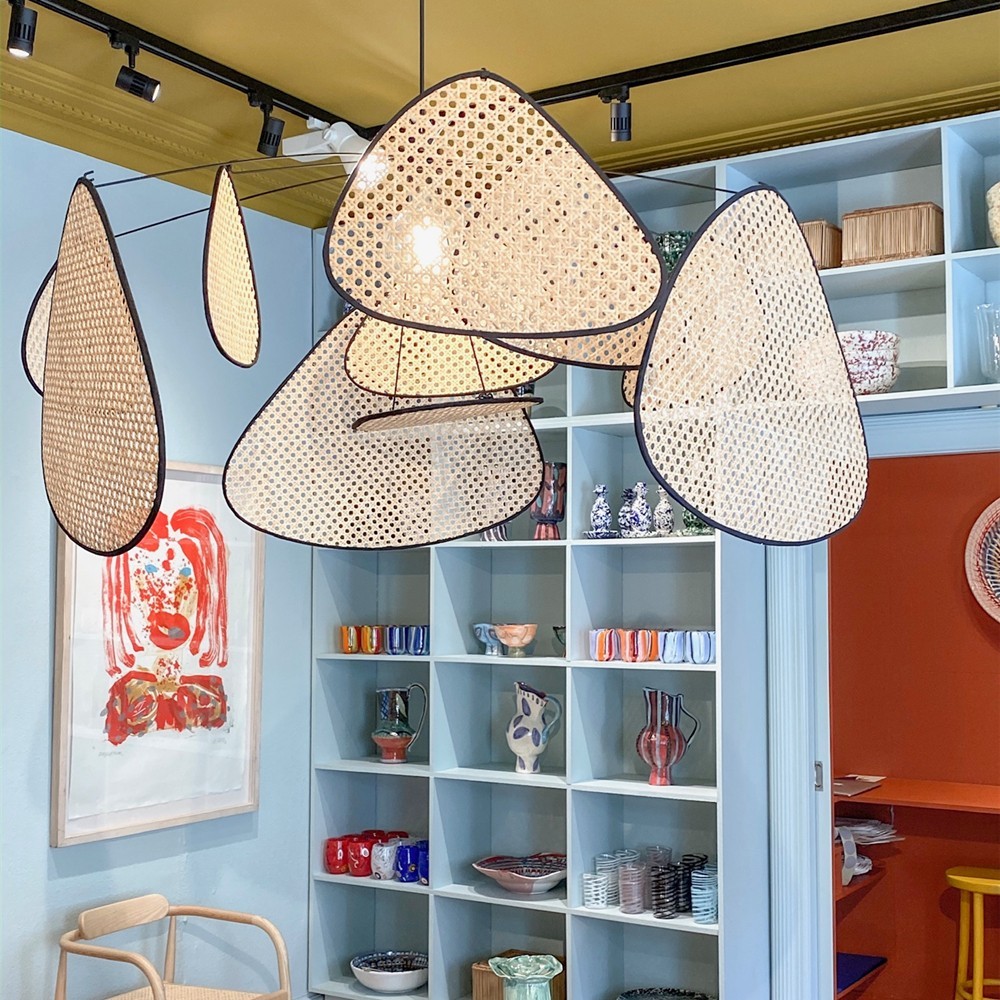 Natuurlijk Rotan Hanglamp Screen Cannage