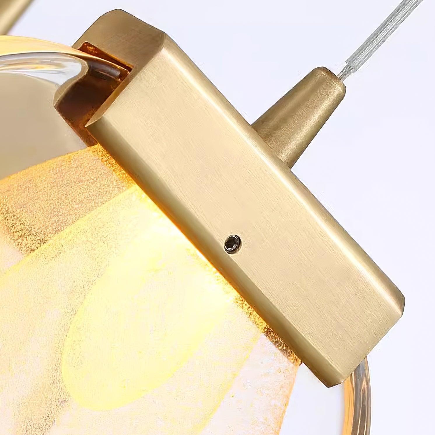 Glazen rimpel hanglamp HL532