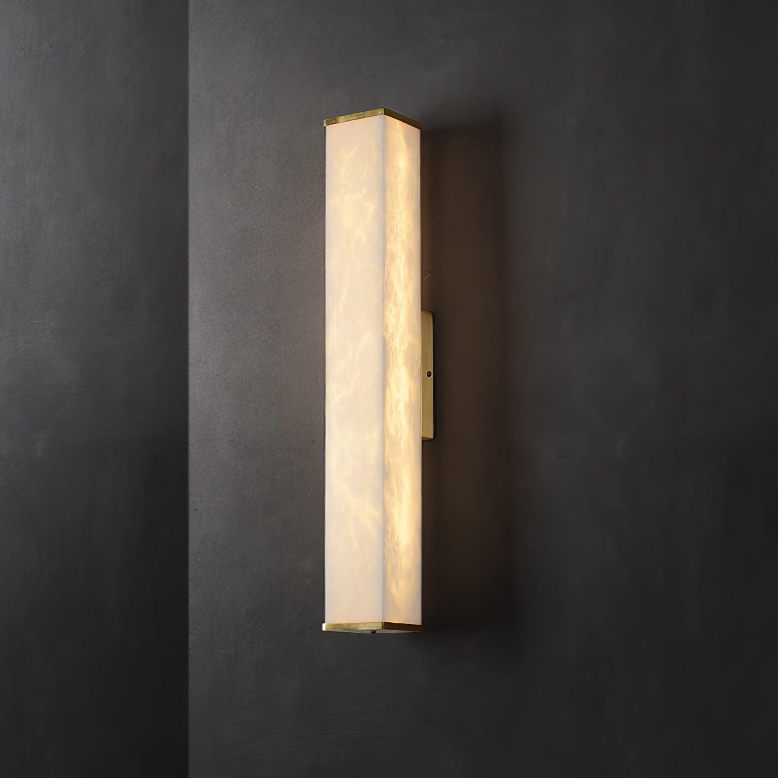 Kubusvormige albasten wandlamp HL2951