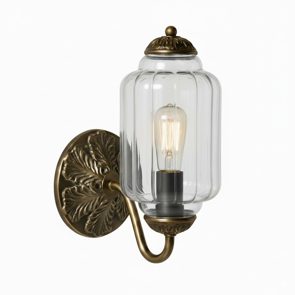 Vintage Melkglas Eloise Kandelaar Wandlamp HL844