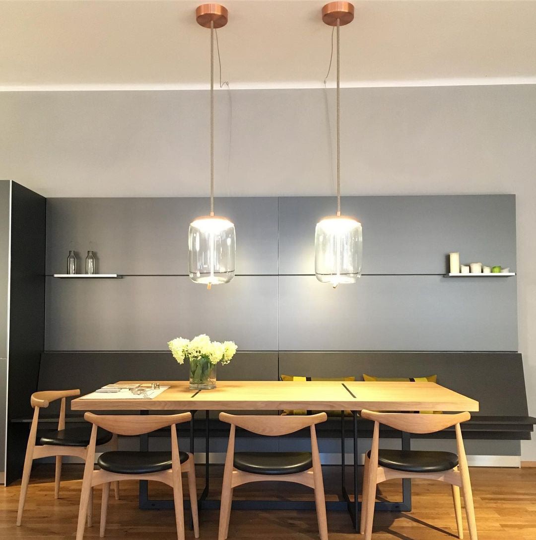 Moderne geblazen glazen hanglampen HL1198