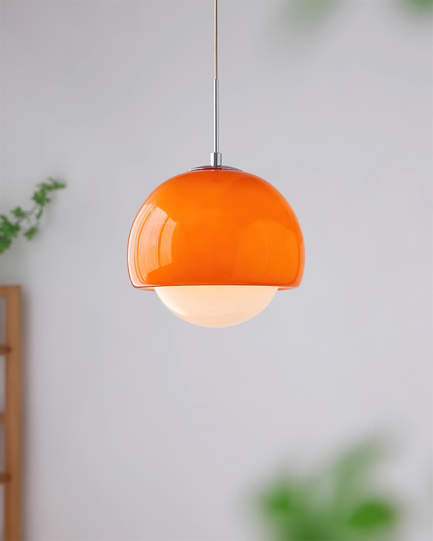 Creatieve glazen Persimmon hanglamp HL603