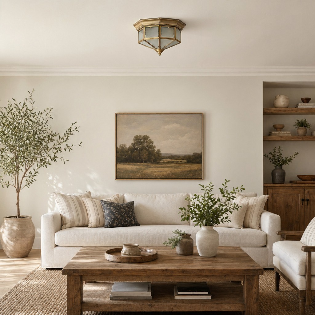 Braleen Antieke Plafondlamp in Lantaarnstijl - Helder Glas Design voor Woon- en Slaapkamer HL2210