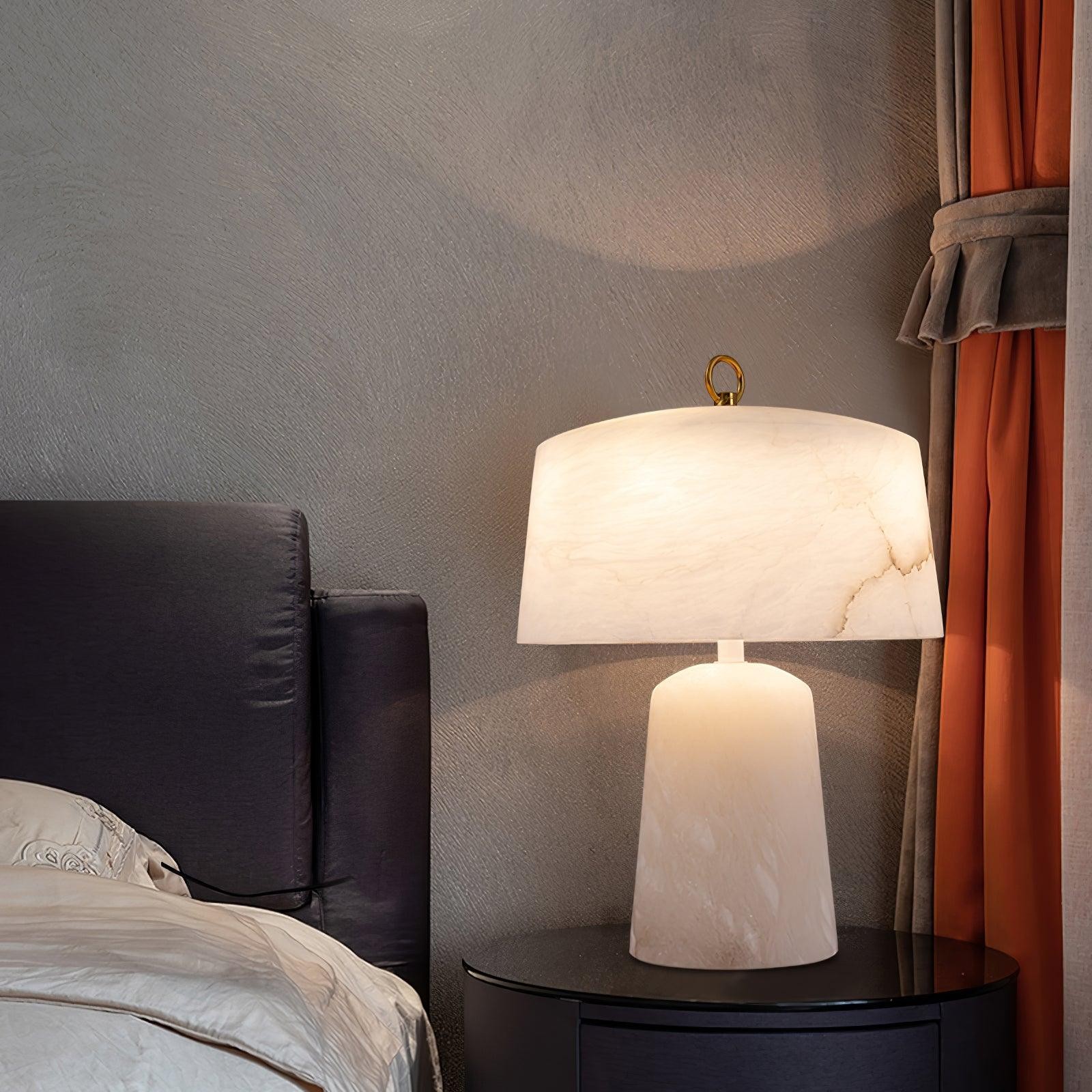Lichte luxe stijl marmeren stenen tafellamp HL355
